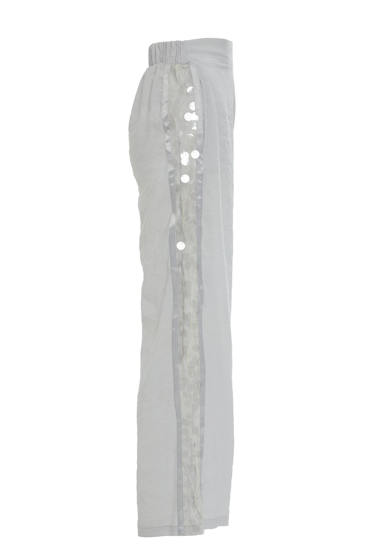 Grey Pants with Sequined Sides