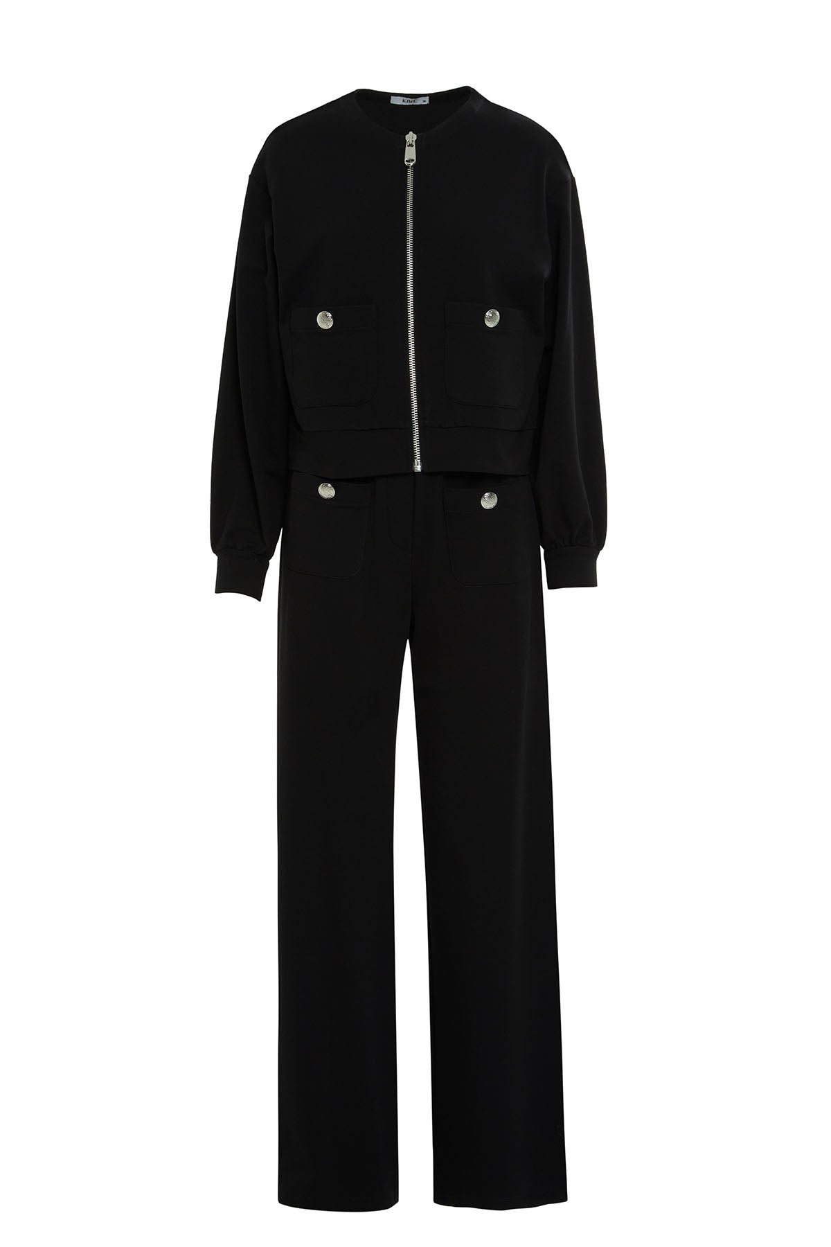 Black Pocketed Tracksuit