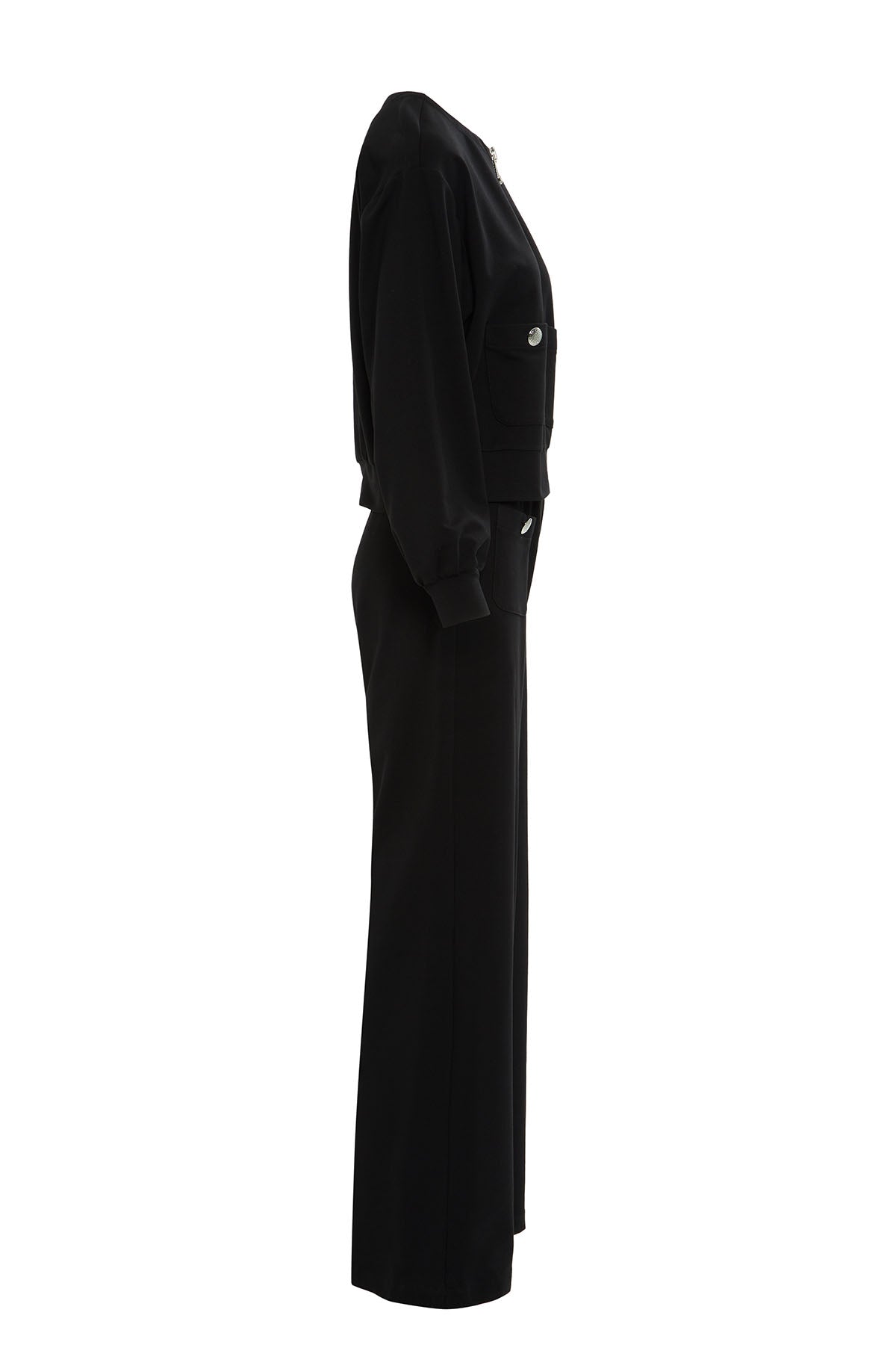 Black Pocketed Tracksuit