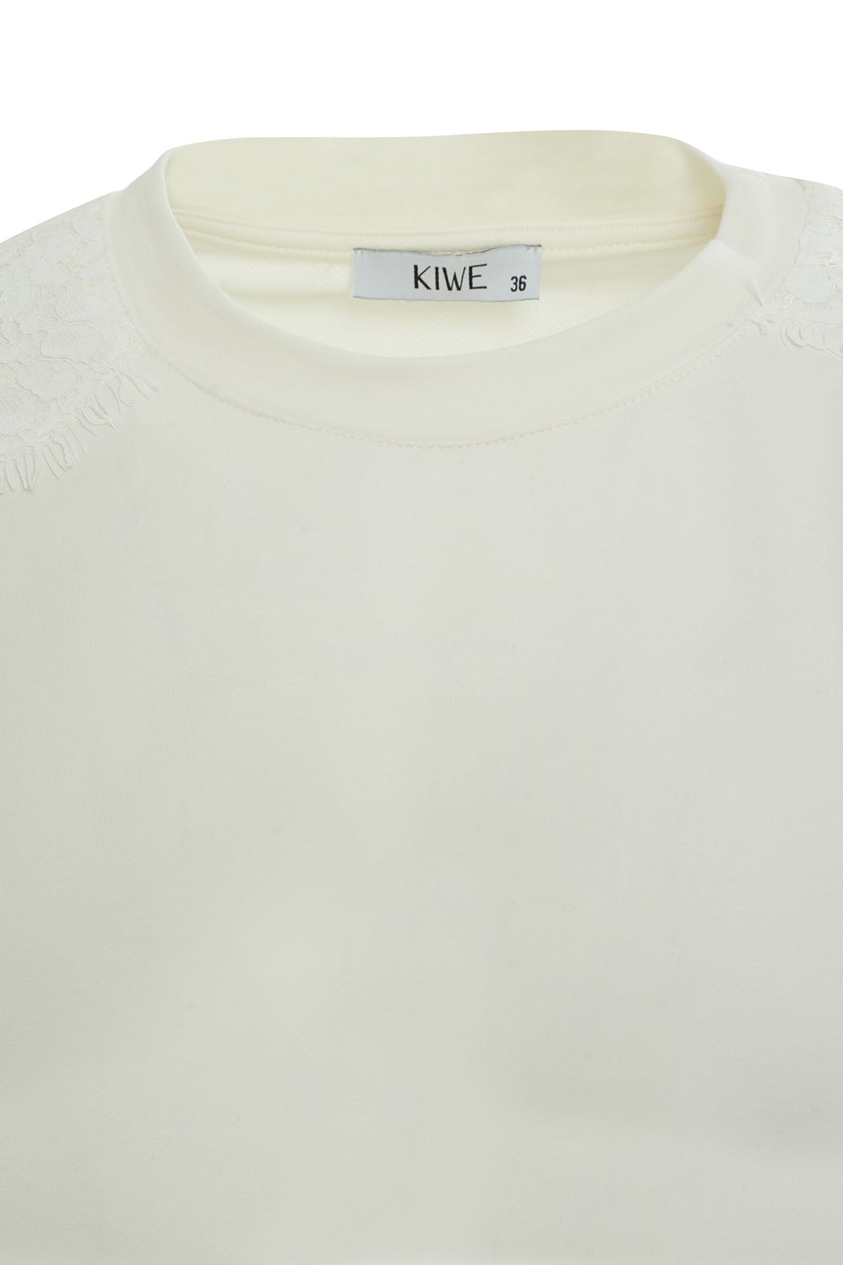 Ecru Lace-Detail Tracksuit