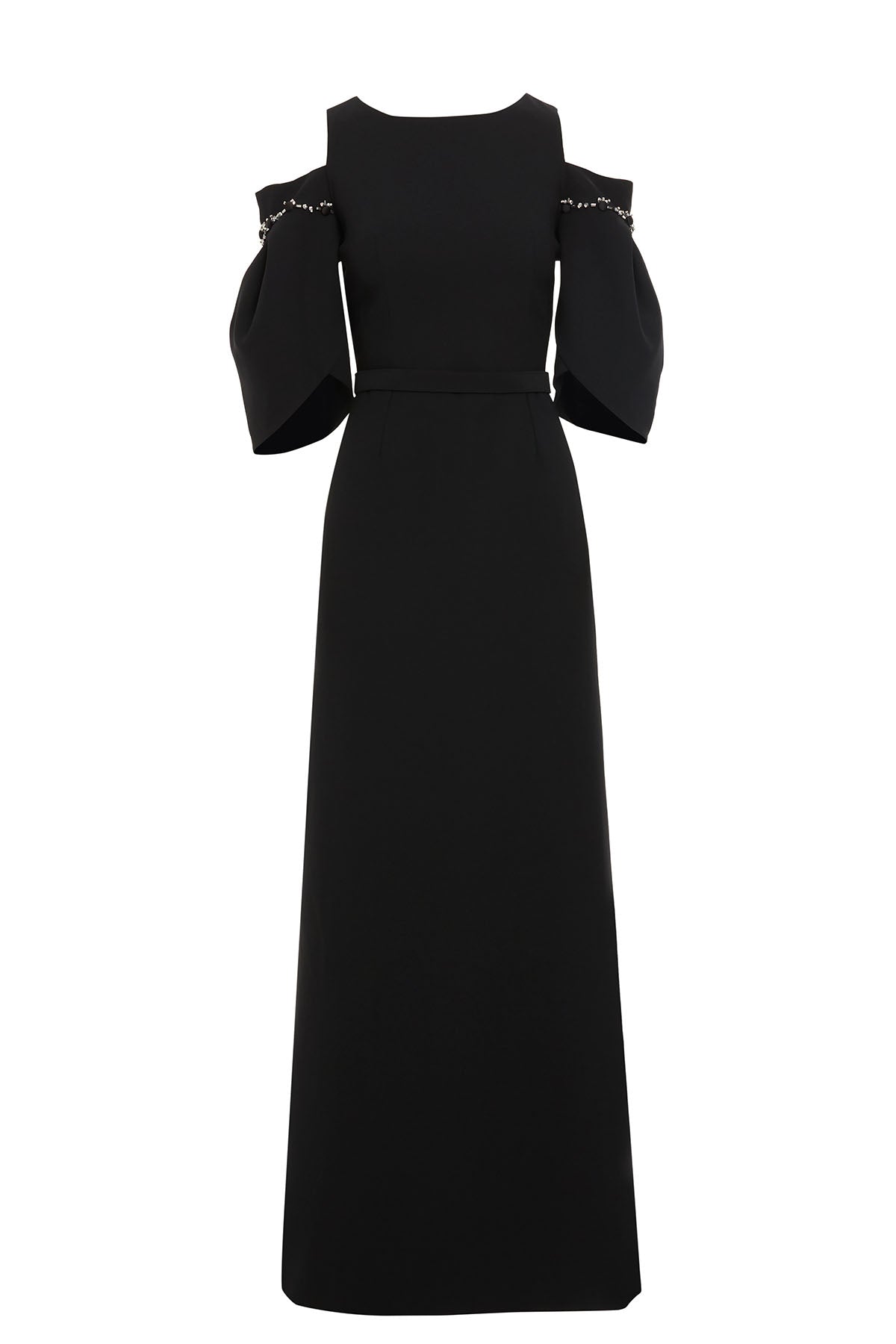 Black Off-Shoulder Long Dress