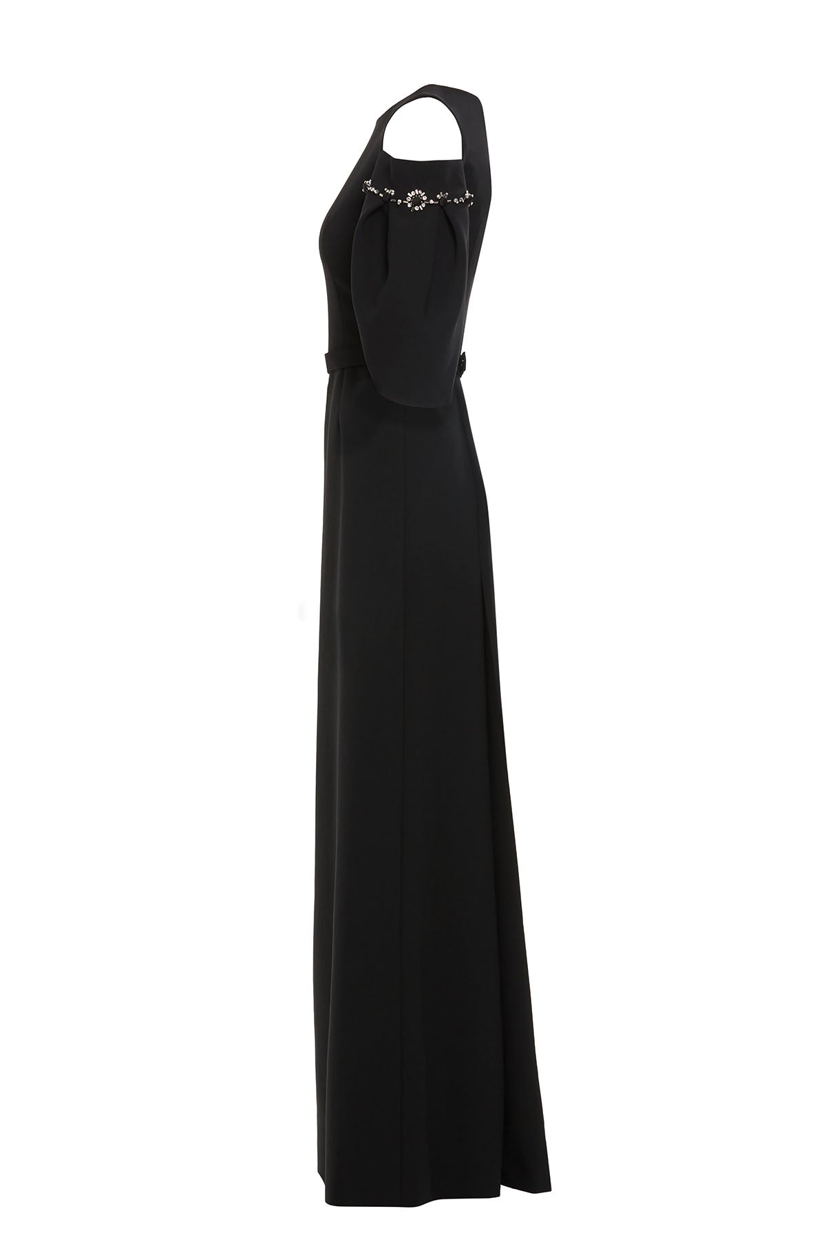 Black Off-Shoulder Long Dress