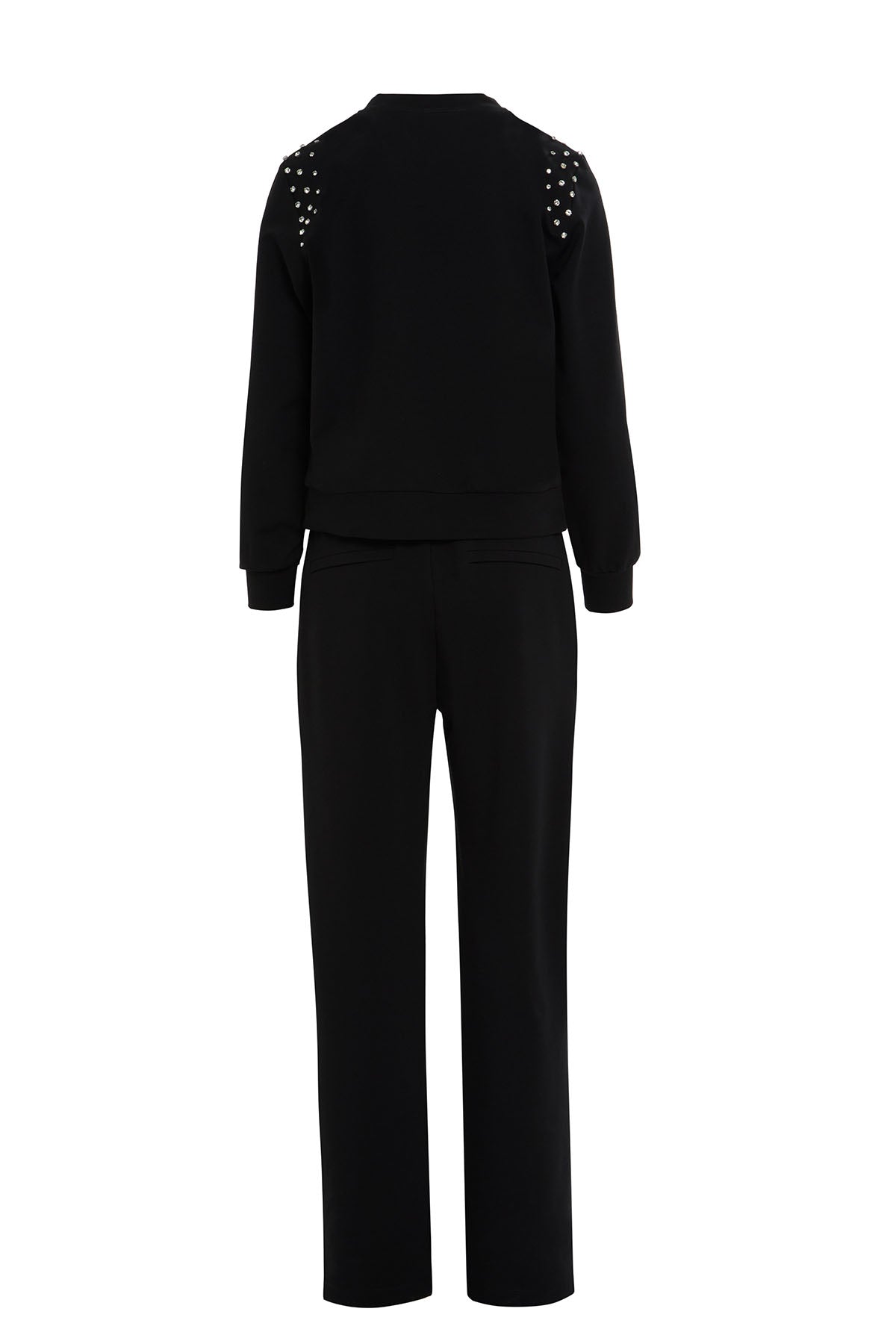 Black Stone-Embellished Tracksuit
