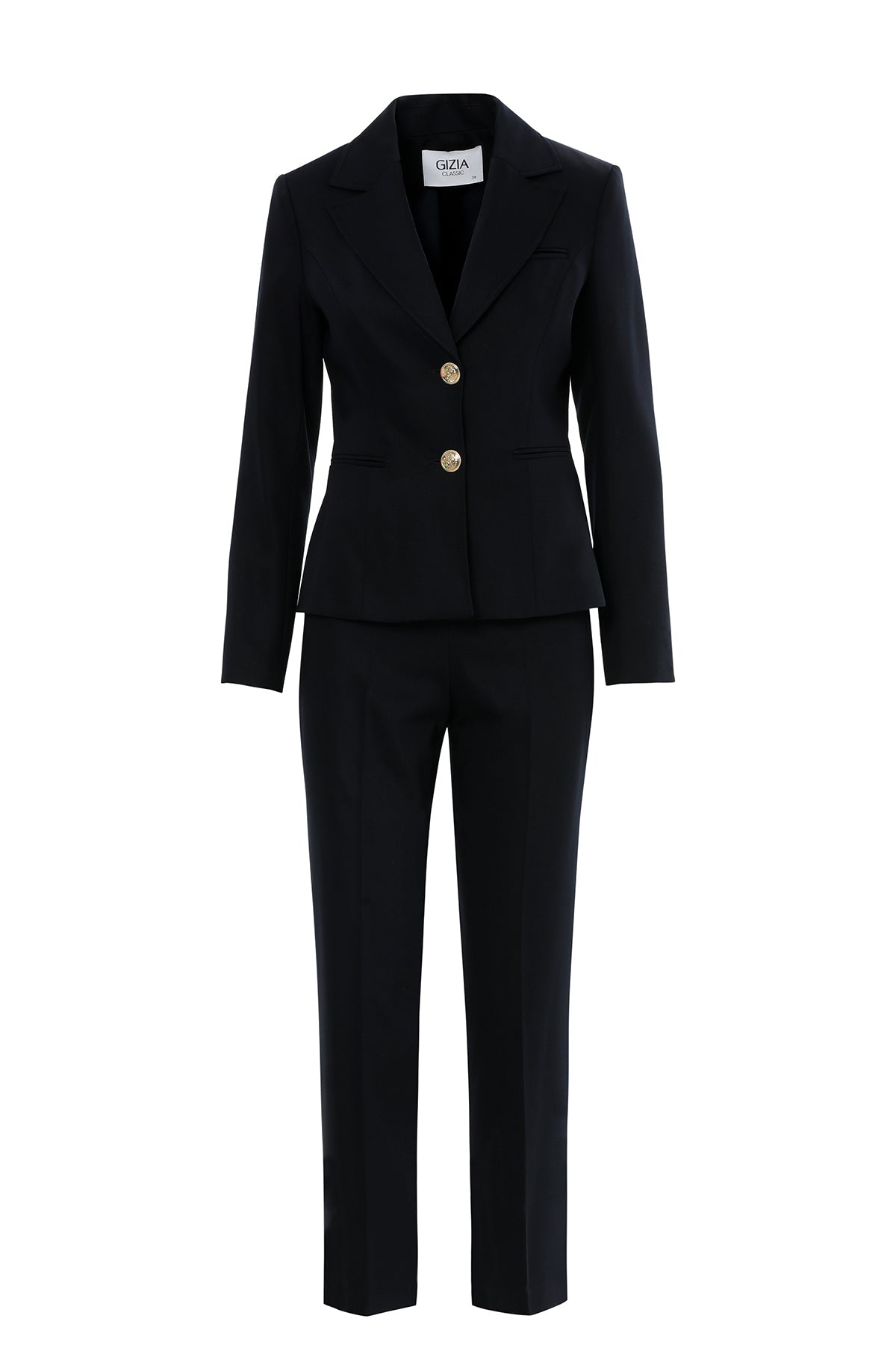 Black Suit with Ankle-Length Trousers