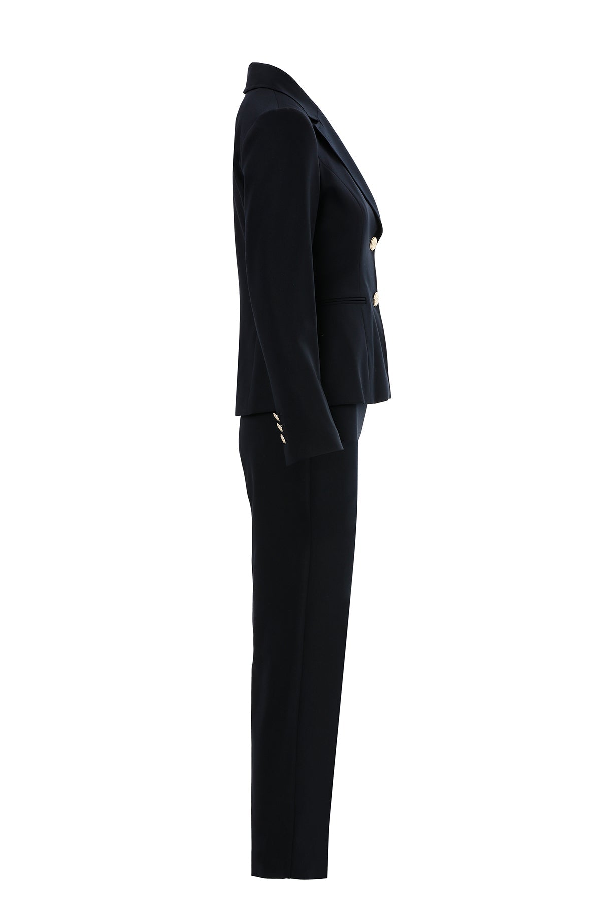 Black Suit with Ankle-Length Trousers