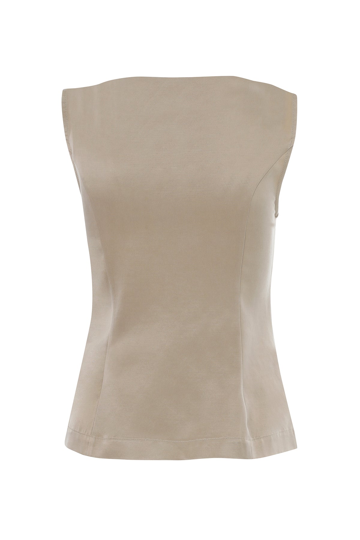 Beige Gold Button Blouse