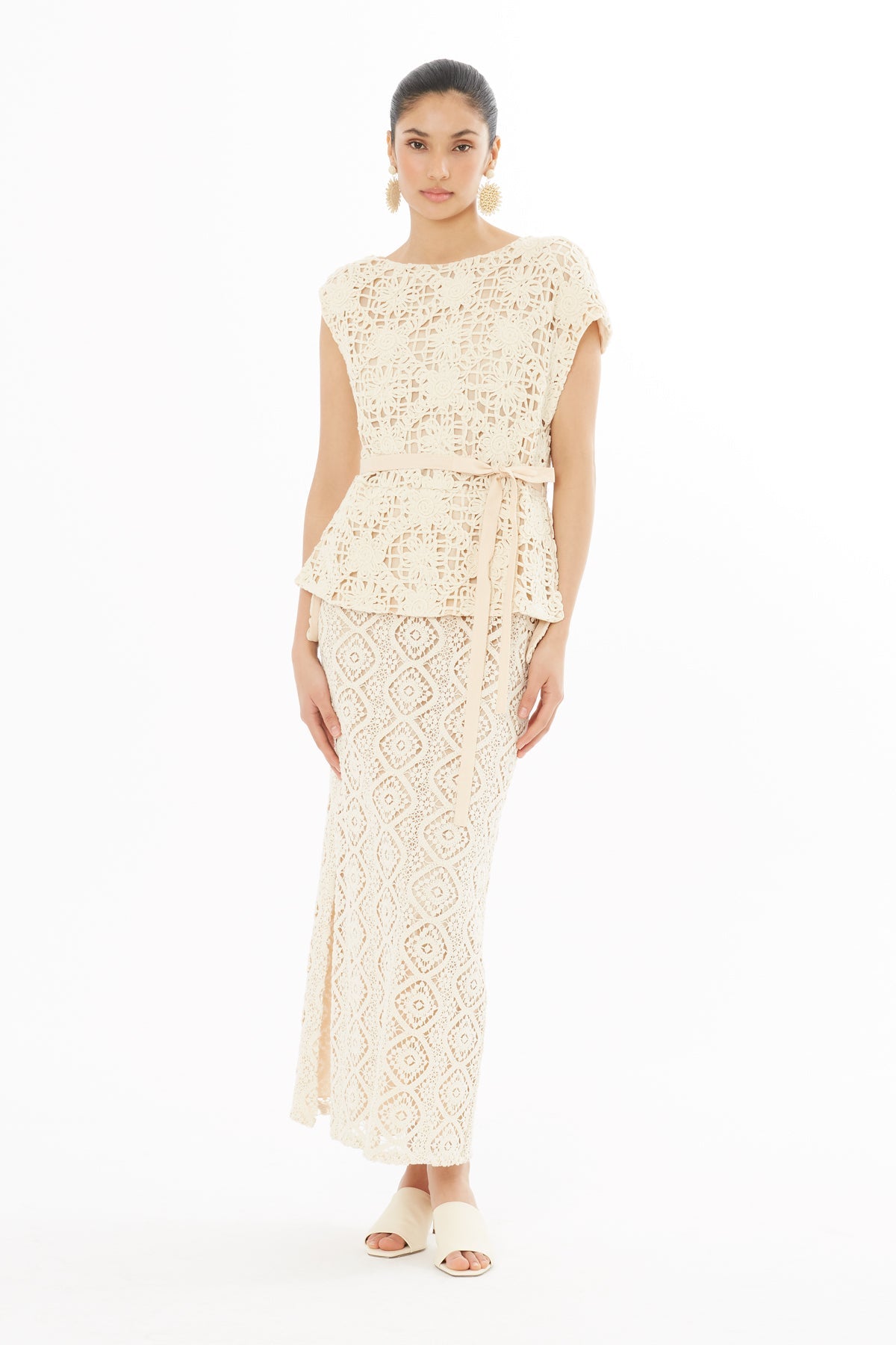 Slit Lace Dress