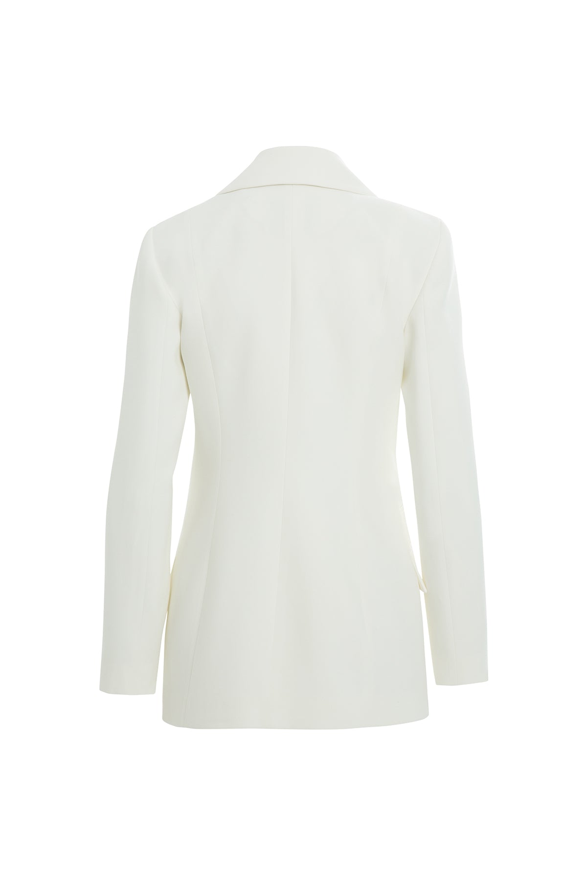 Long Sleeve Shoulder Padded Off-White Jacket N