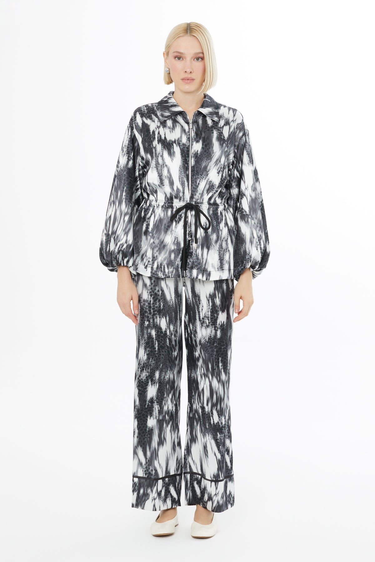 Printed Grey Suit