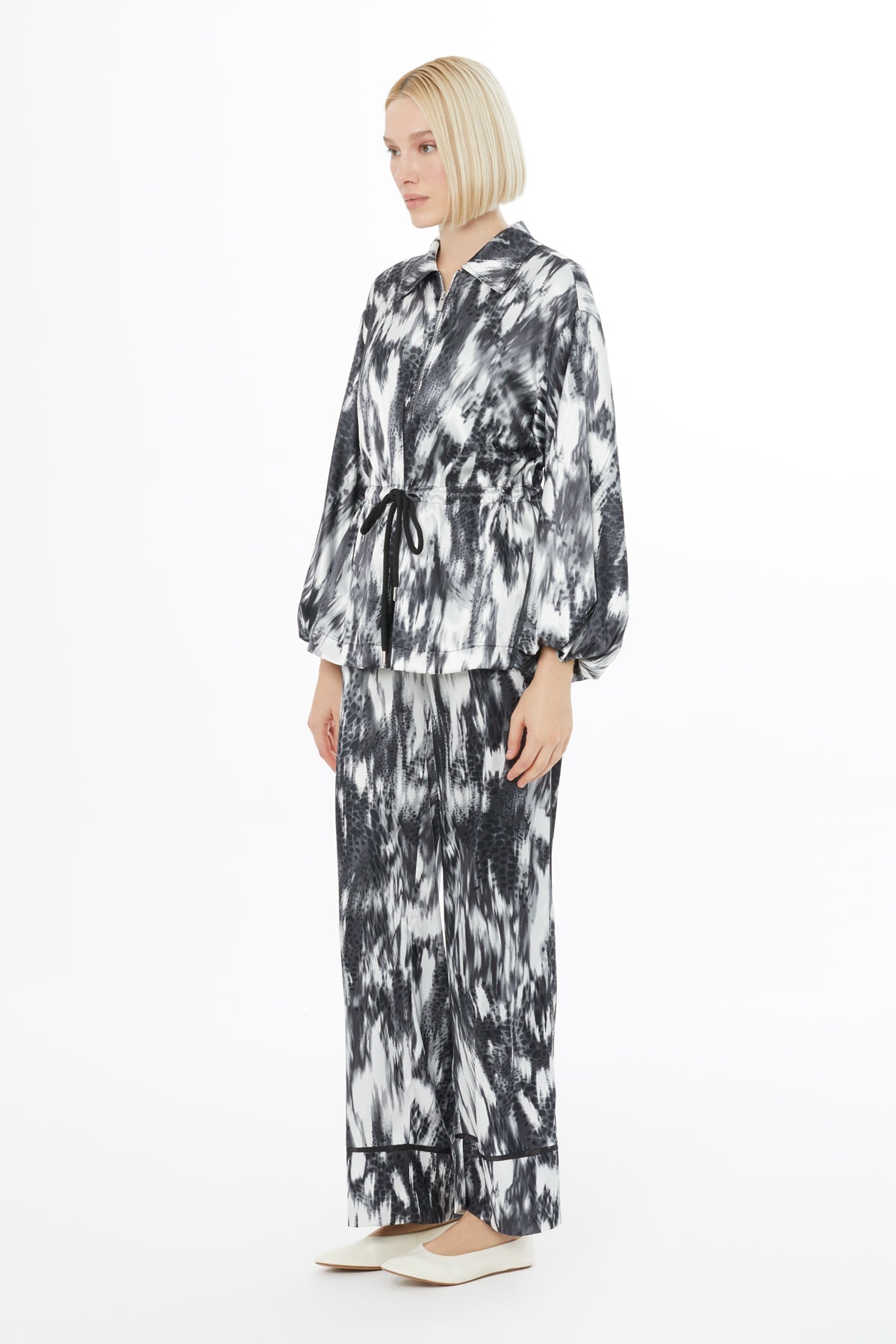 Printed Grey Suit