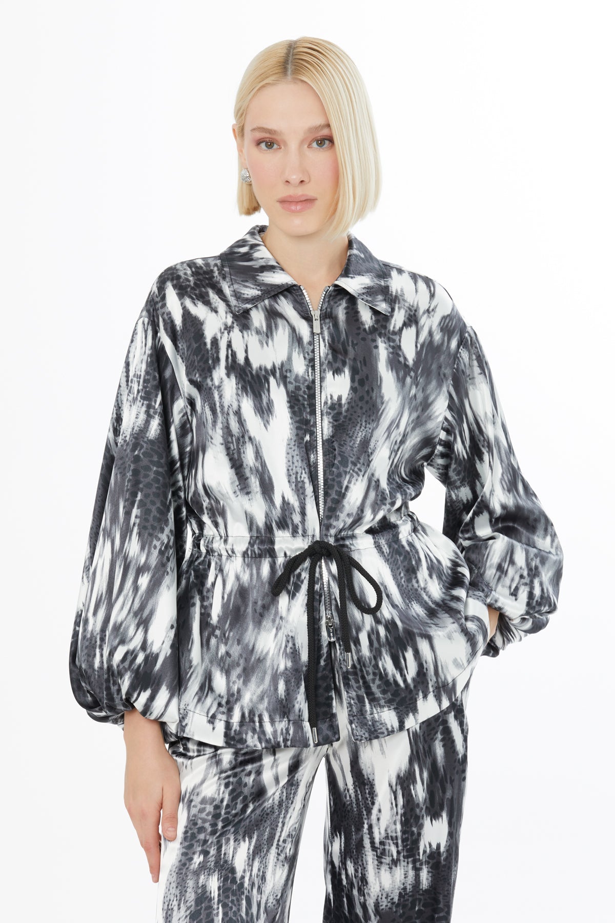 Printed Grey Suit