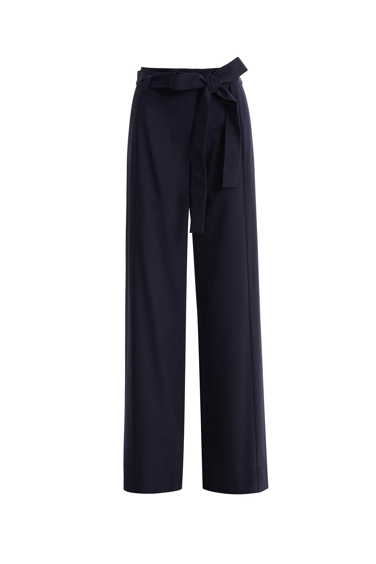 Navy Pants with Button Detail