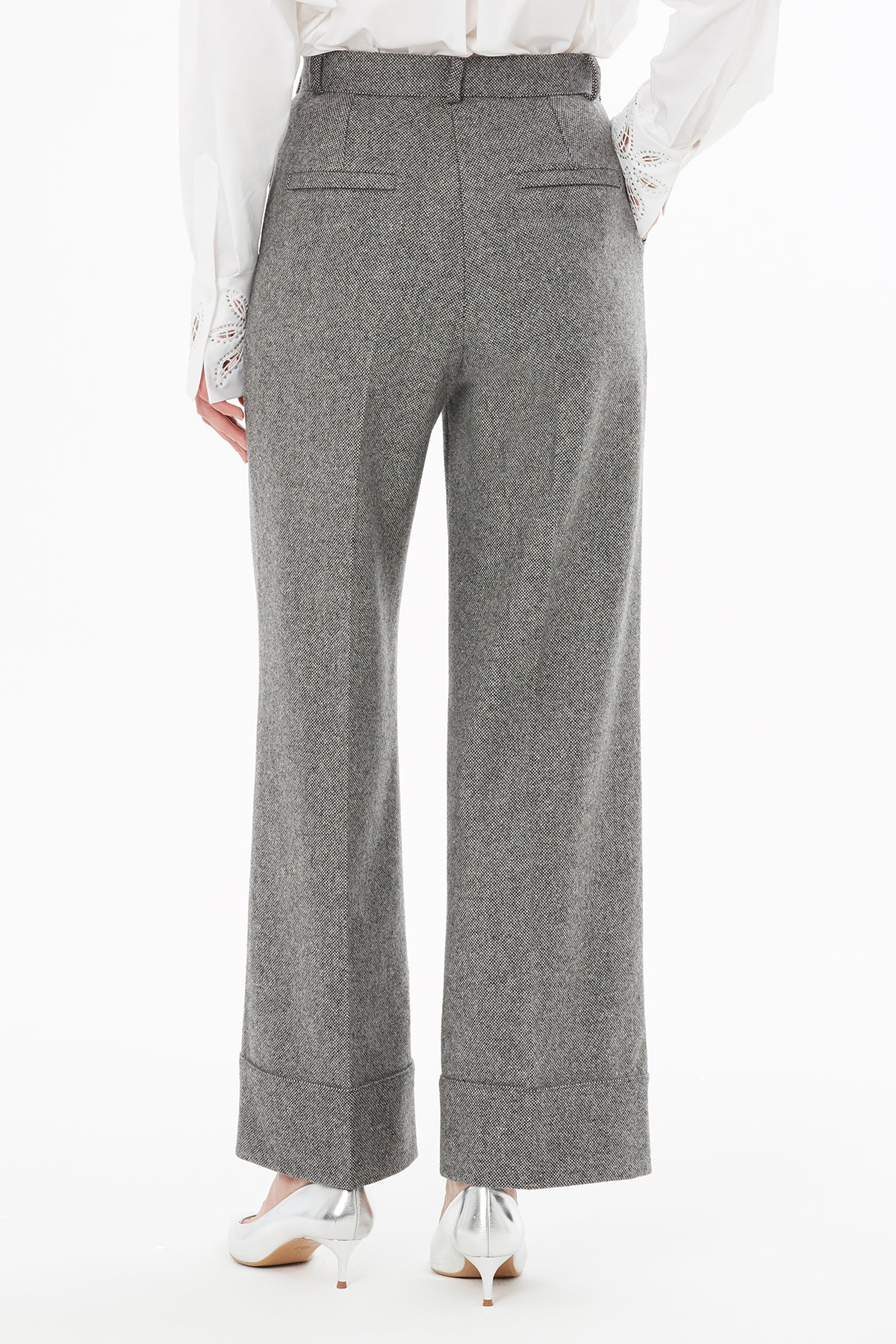 High-Waisted Straight-Leg Pants N