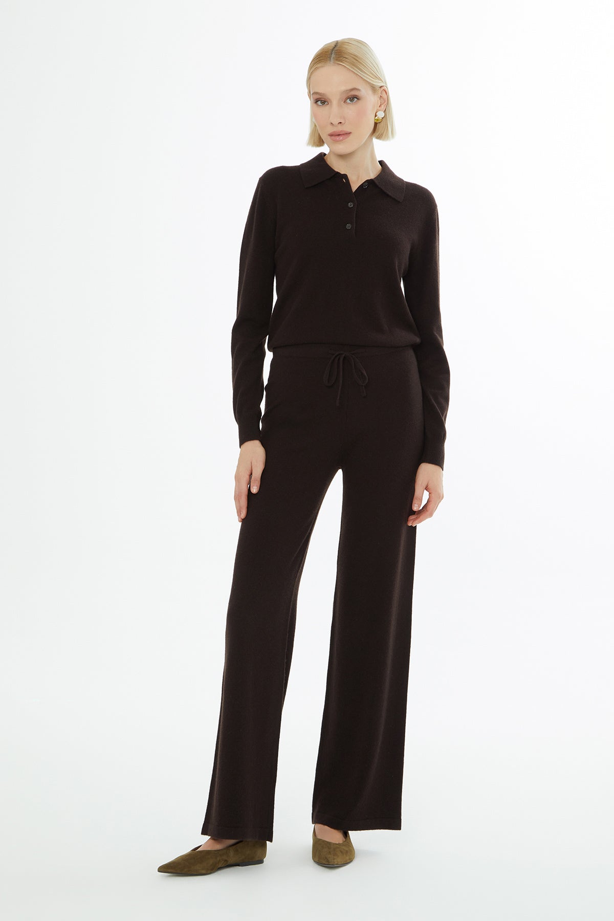 Black Knitwear Trousers