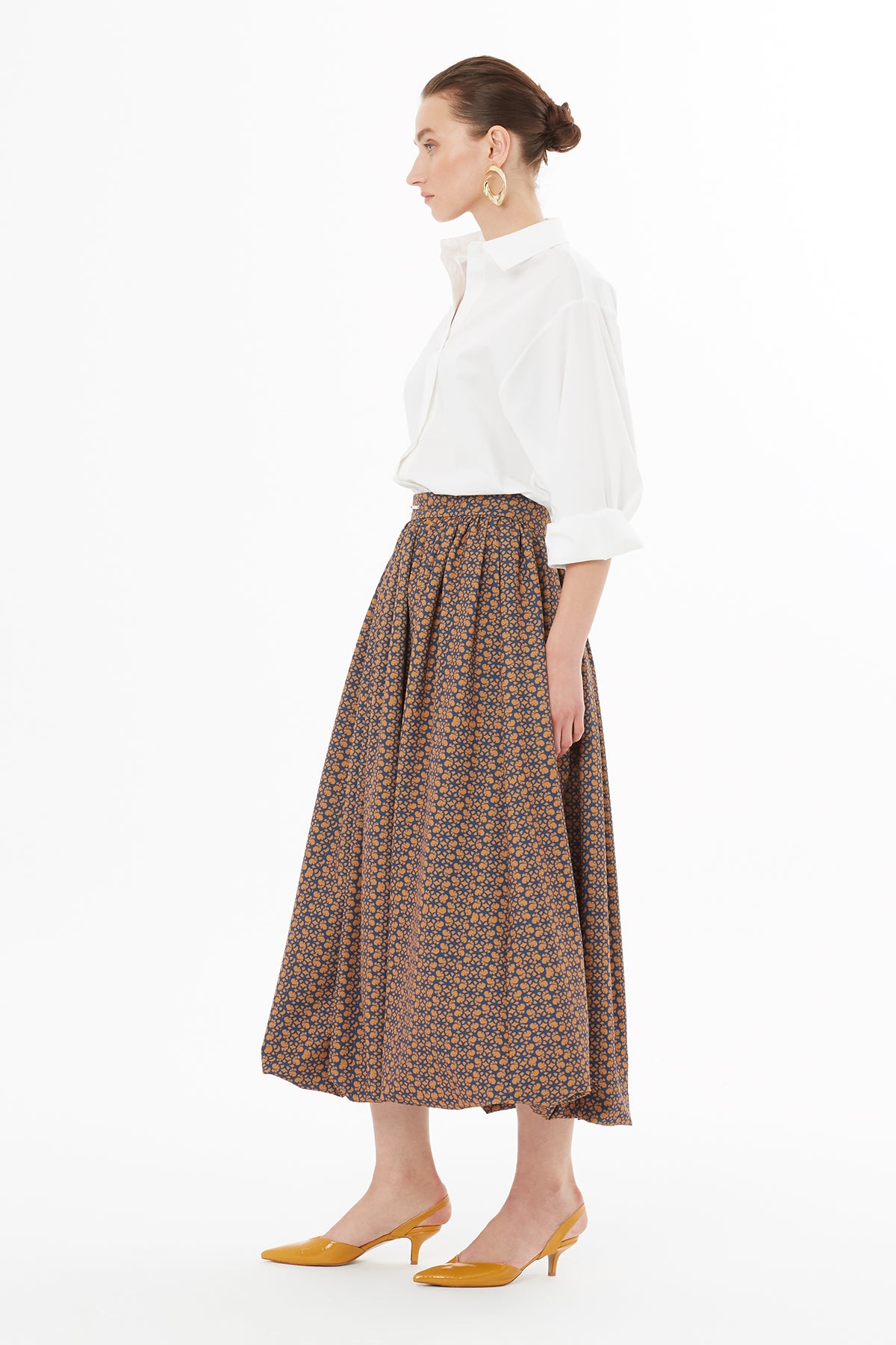 Balloon Skirt with Logo Pattern N