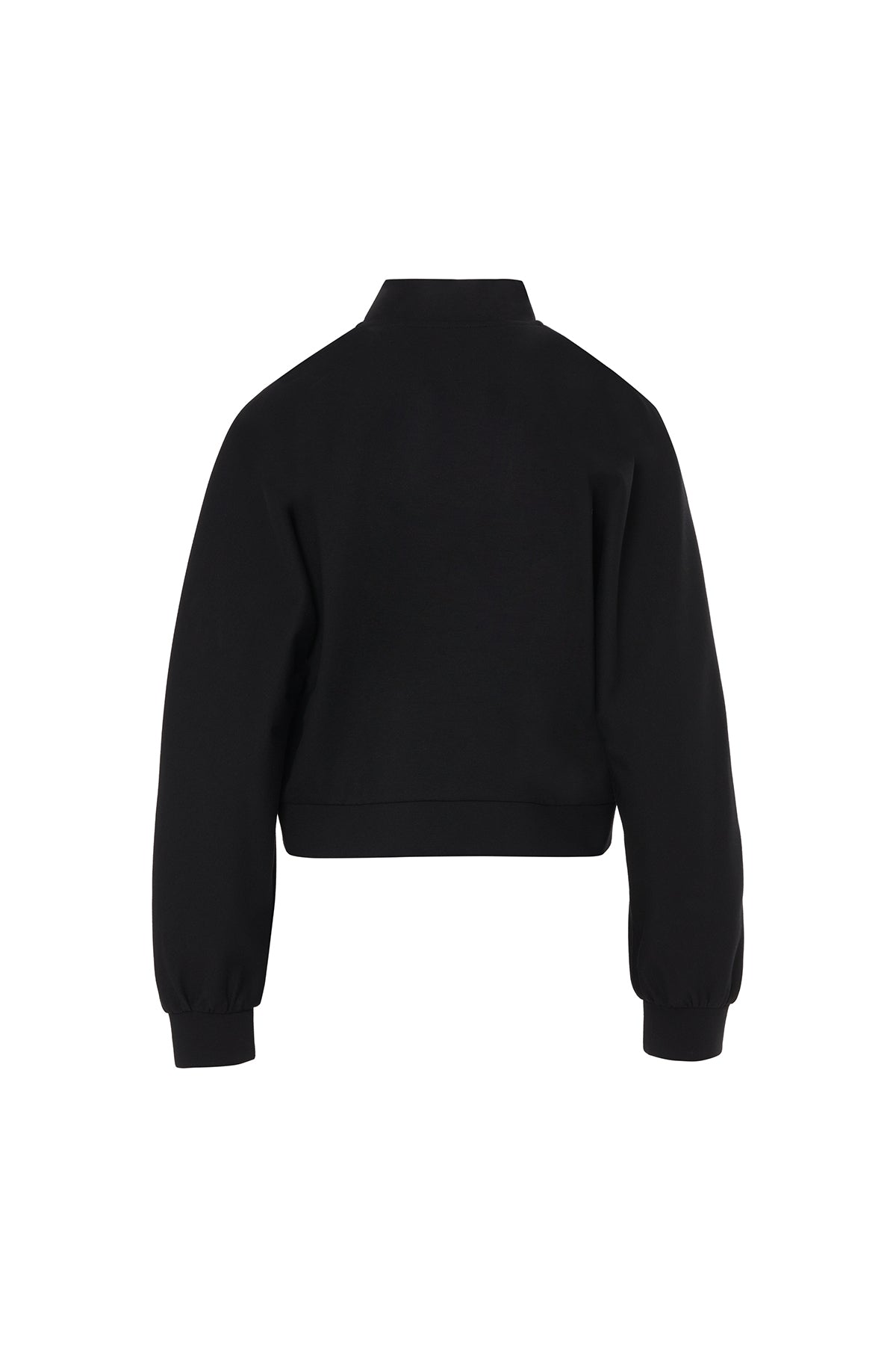 Black Jacket with Logo Print