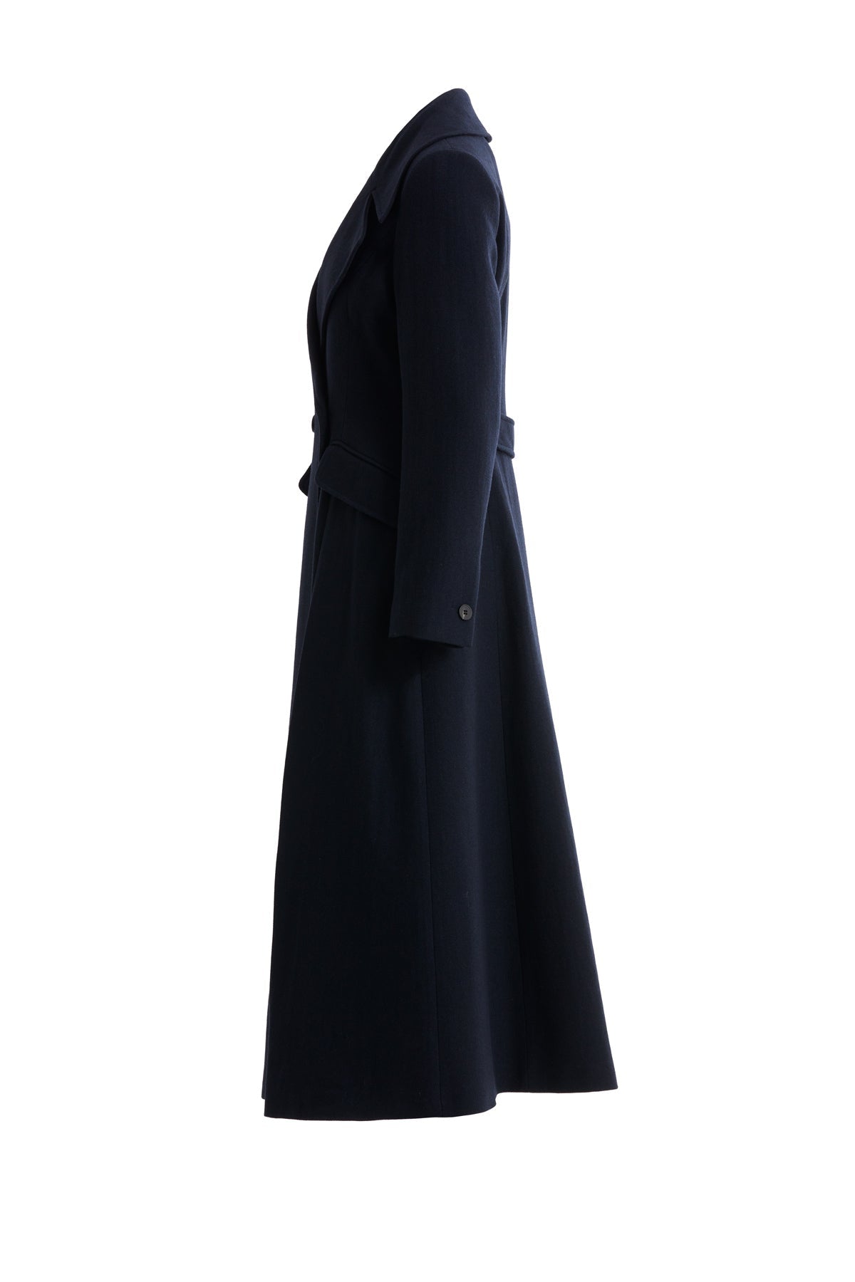 Black Two-Button Closure Coat