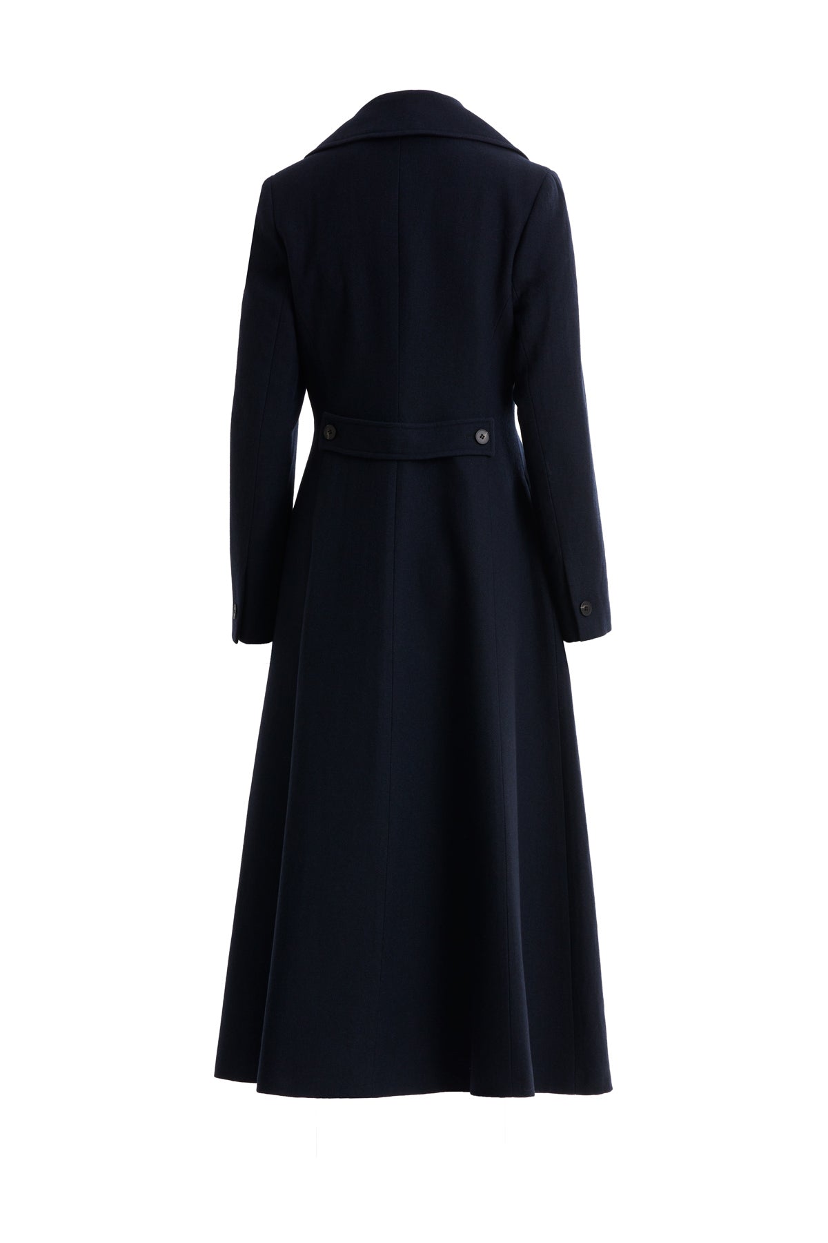 Black Two-Button Closure Coat