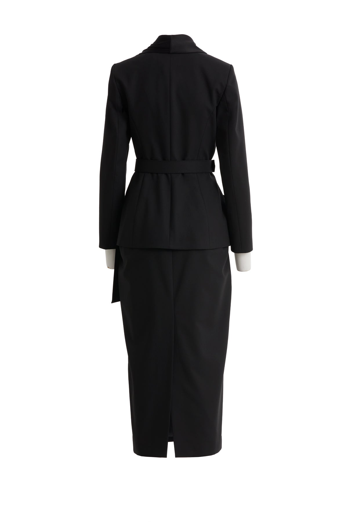 Black Jacket and Pencil Skirt Set