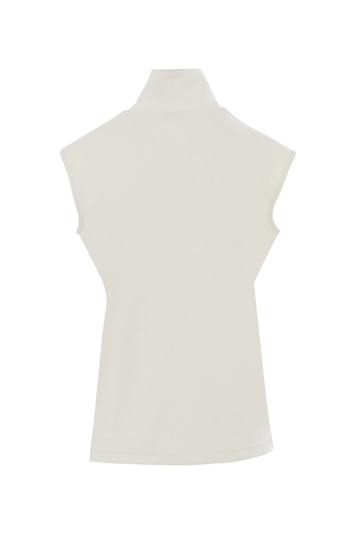 Beige Blouse with Sewn Accessory Details