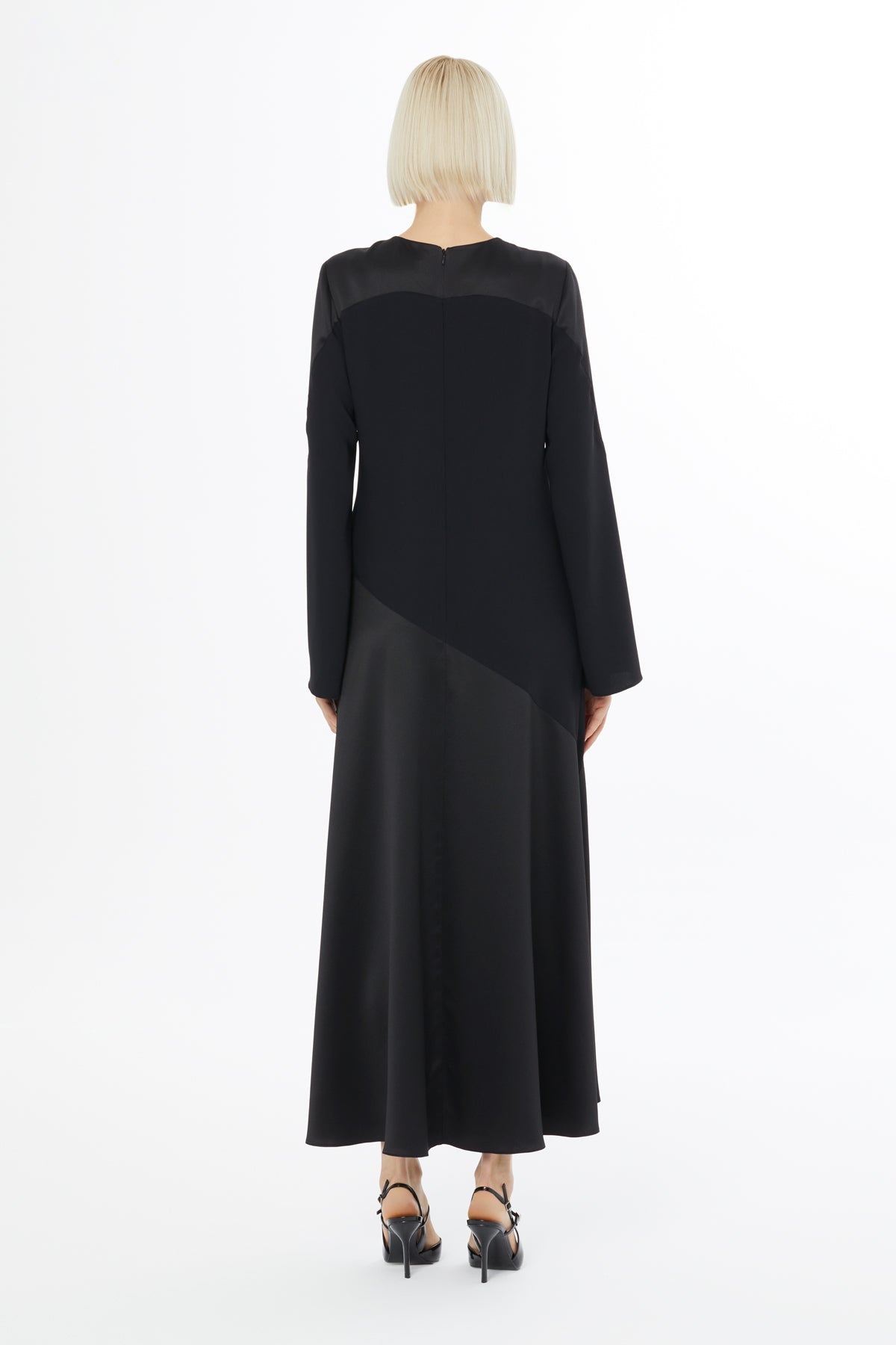 Black Embroidered Maxi Dress