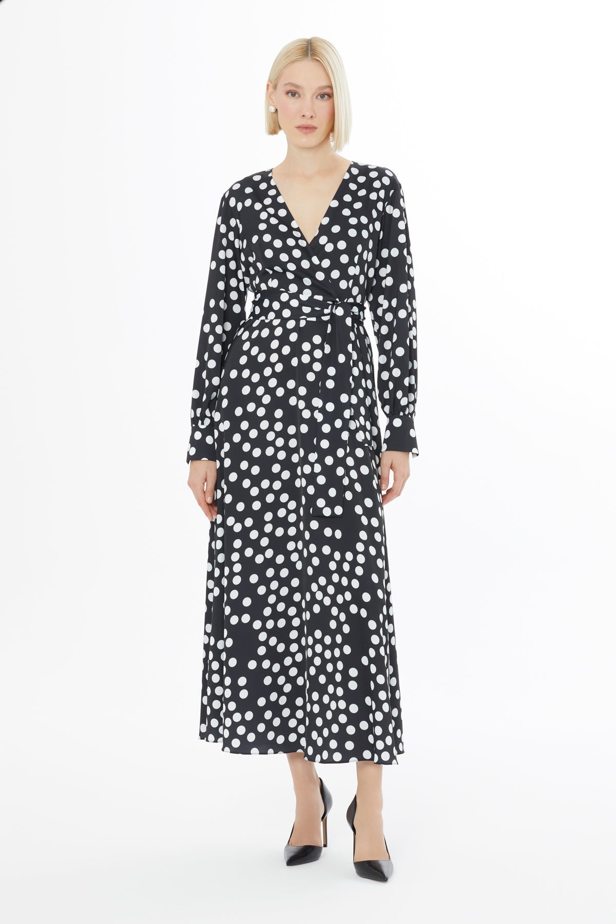 Polka Dot Maxi Dress