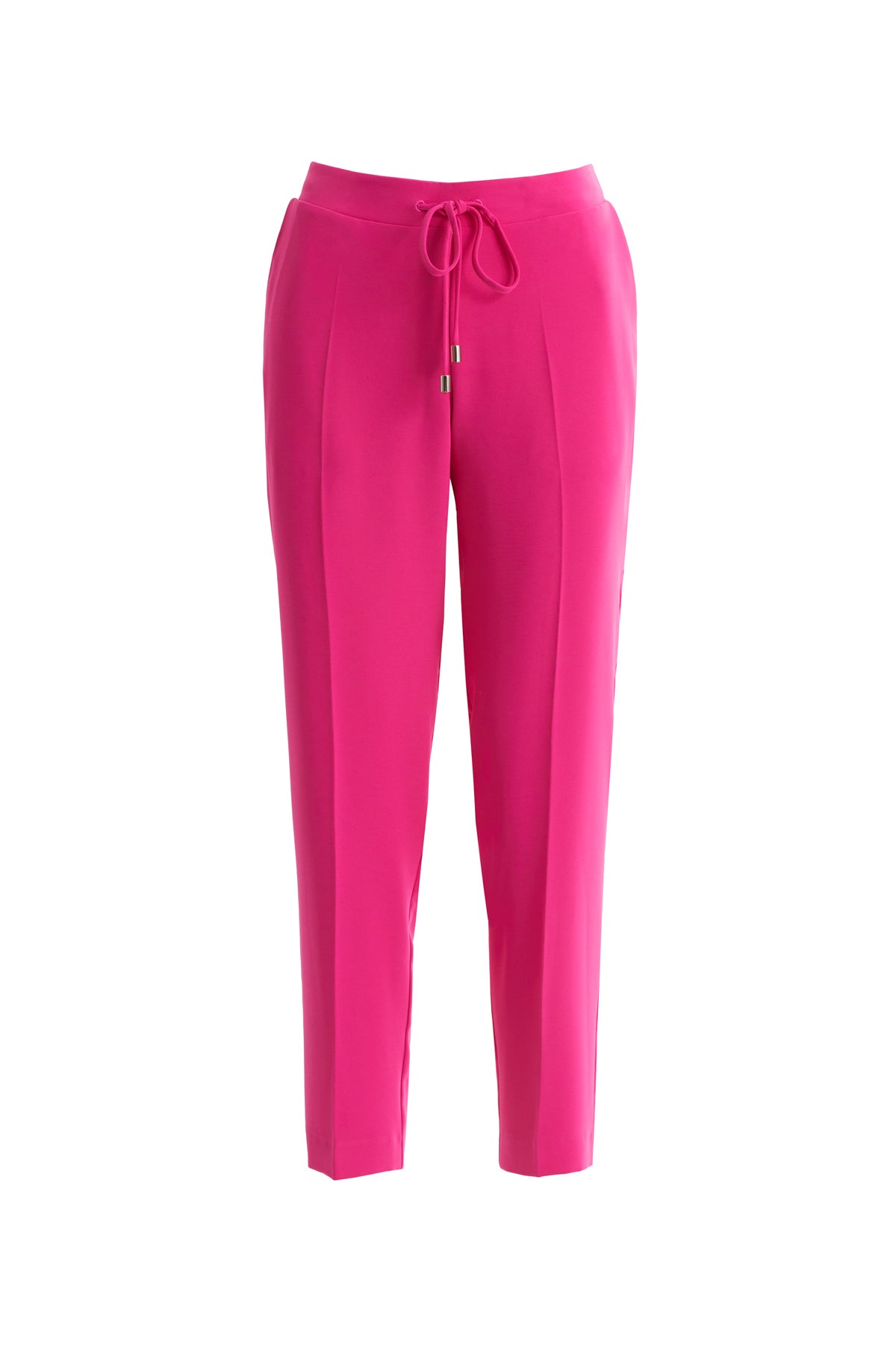 Pink Straight Leg Lace-Up Trousers