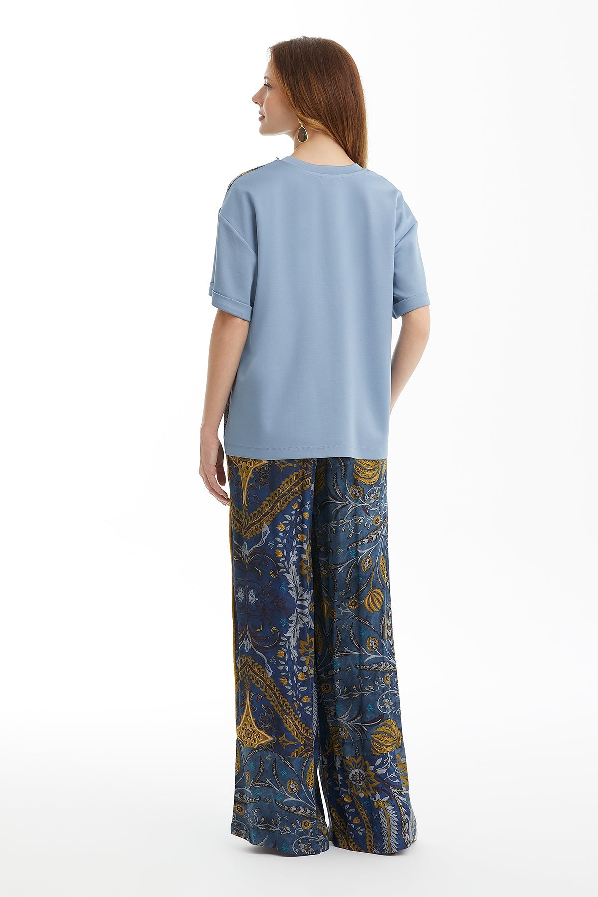 Embroidered Patterned T-Shirt