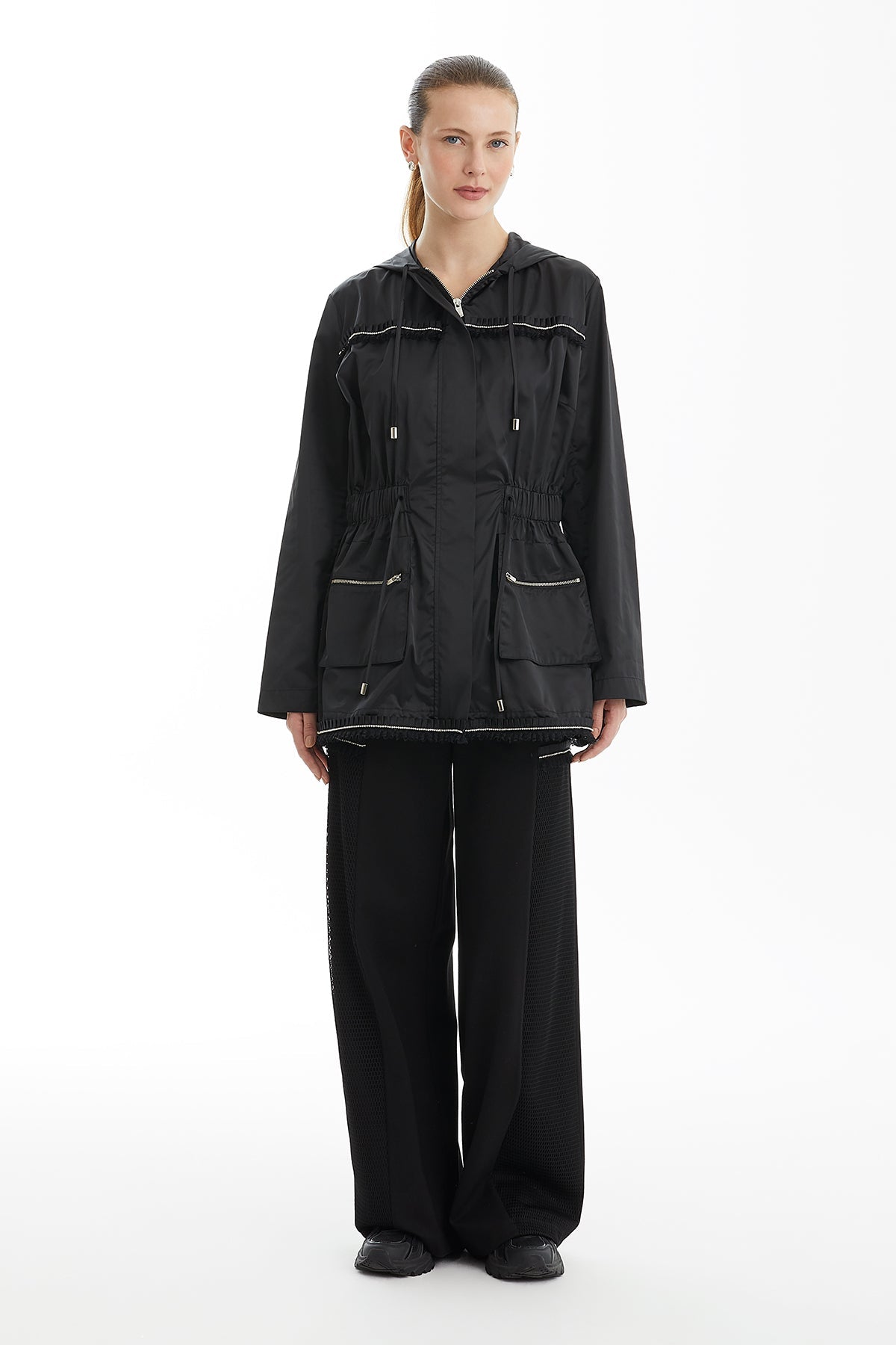 Black Stone Accessory Detail Jacket