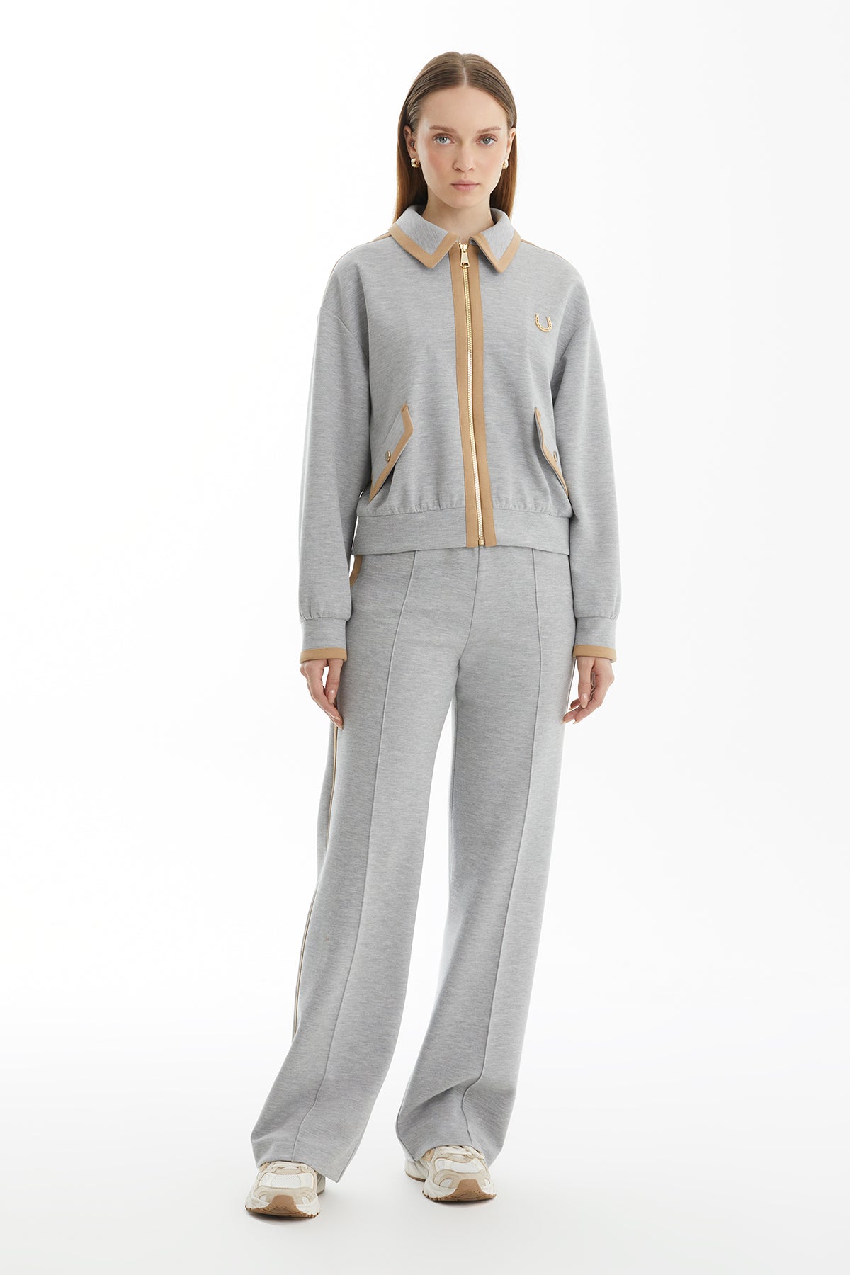 Grey Tracksuit with Trim Detail