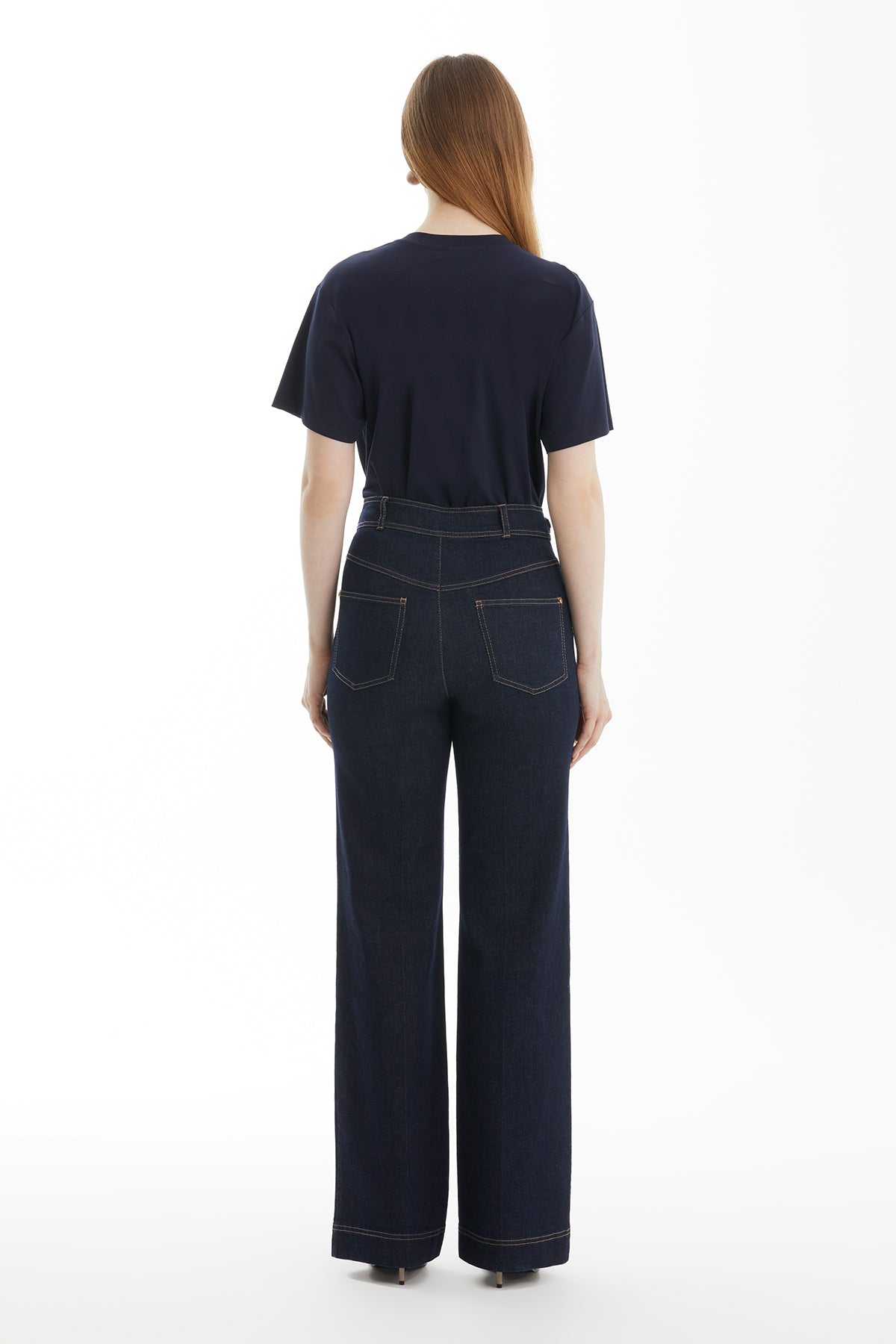 Dark Navy Flare Jeans