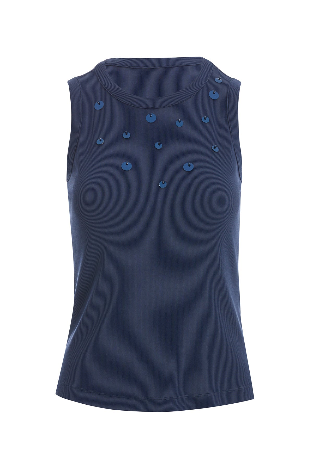 Dark Navy Sequin Detail Camisole