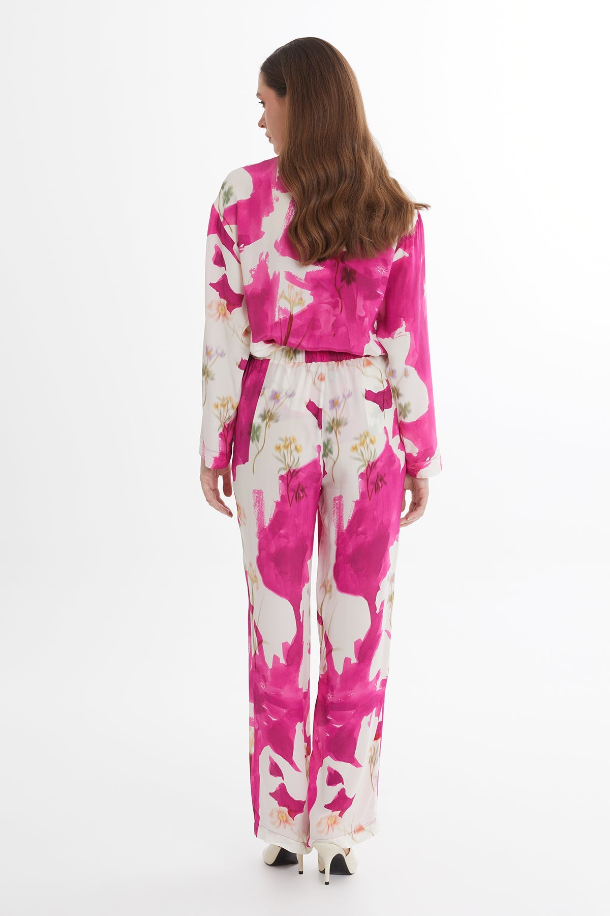 Elasticated Waist Printed Trousers