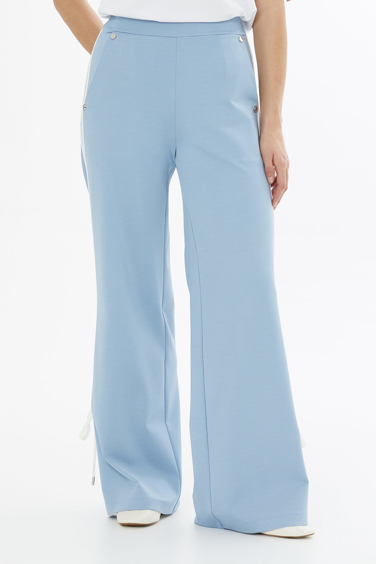 Blue Trim Detail Sweatpants