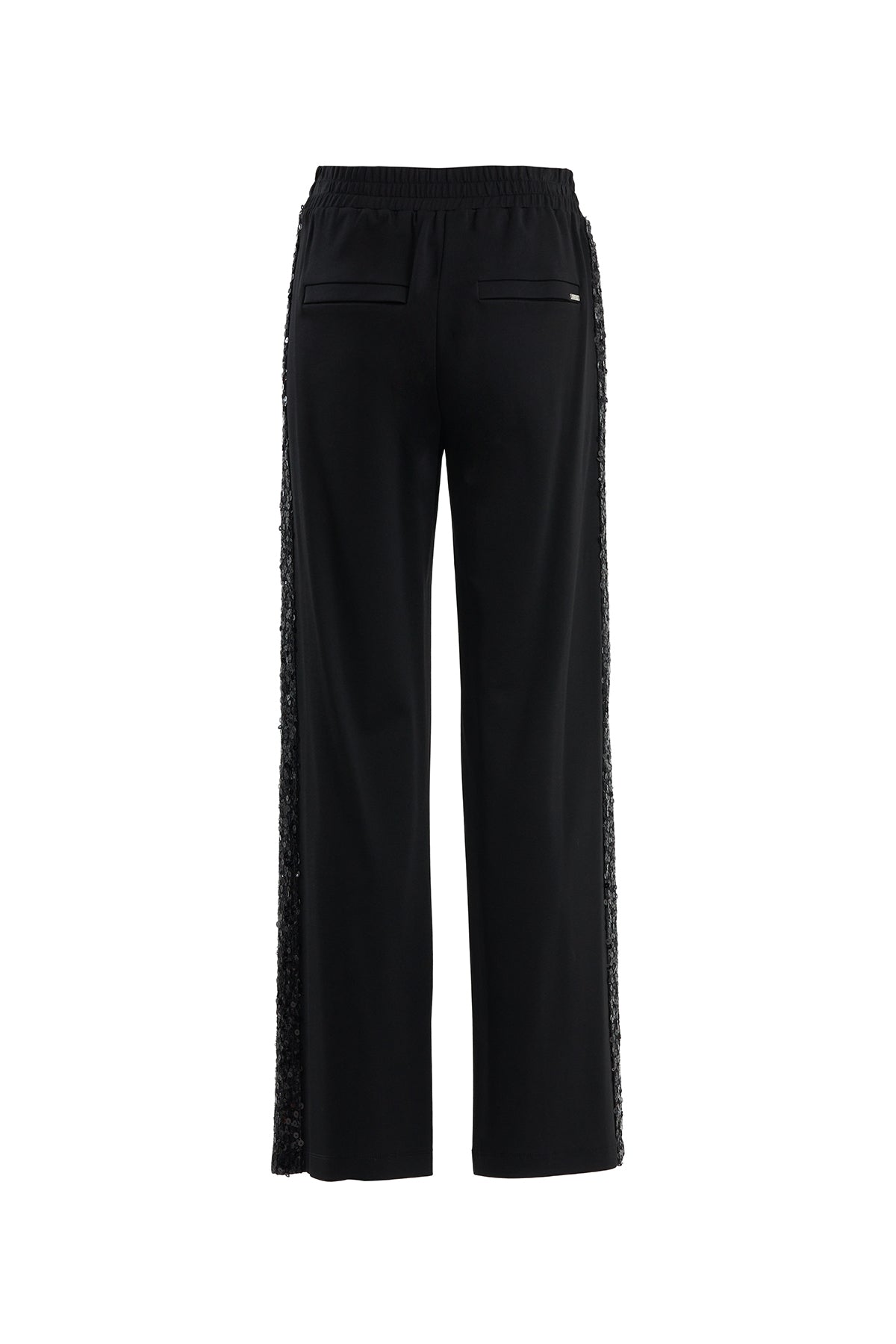 Black Sequin Side Detail Sweatpants