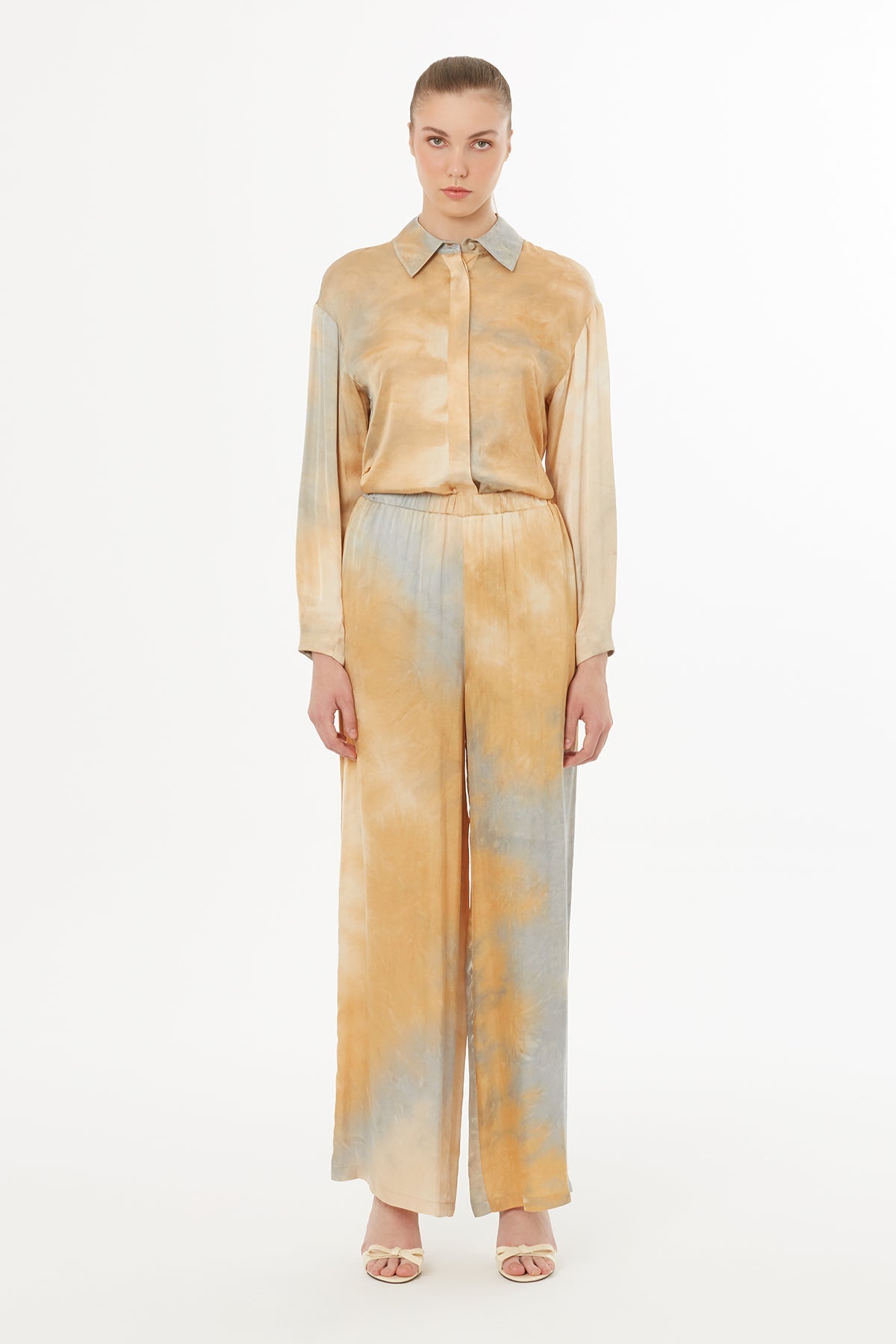 Elasticated Waist Printed Trousers