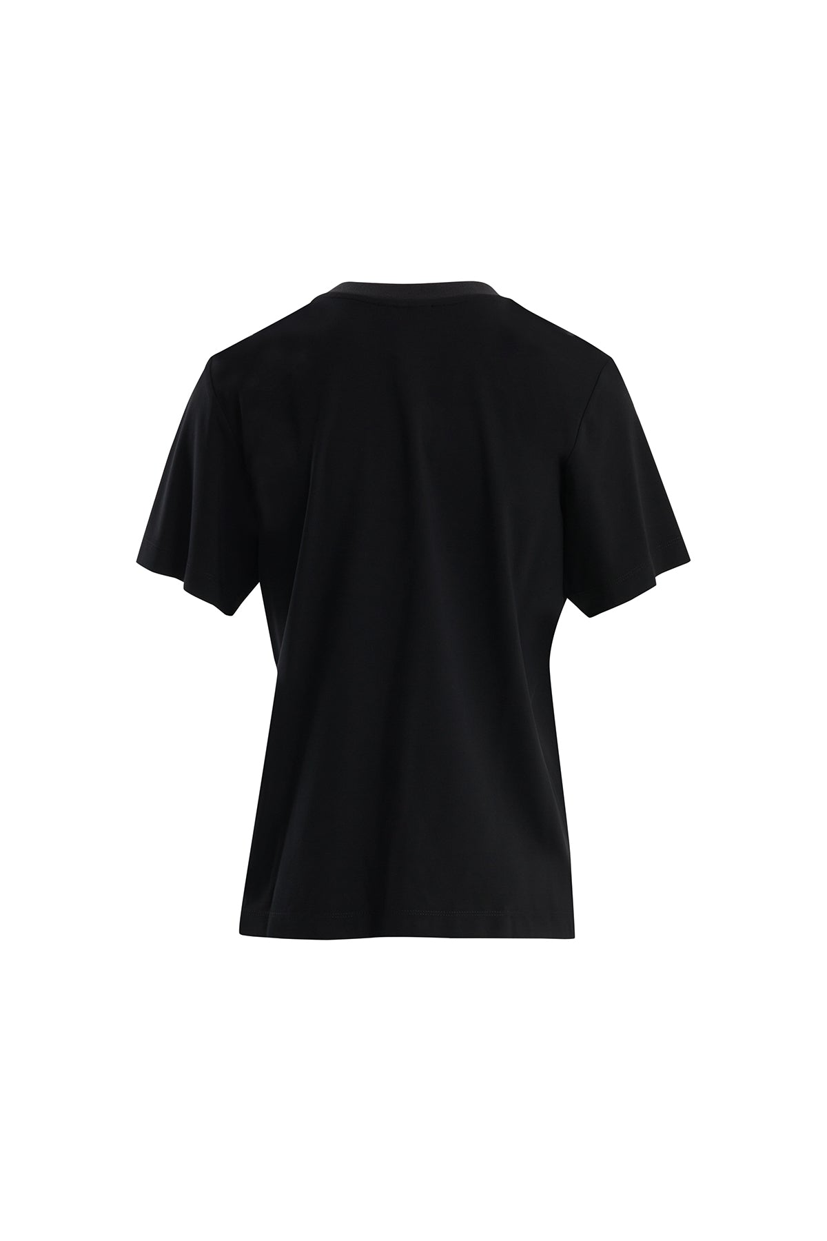 Black Embroidered Detail T-Shirt