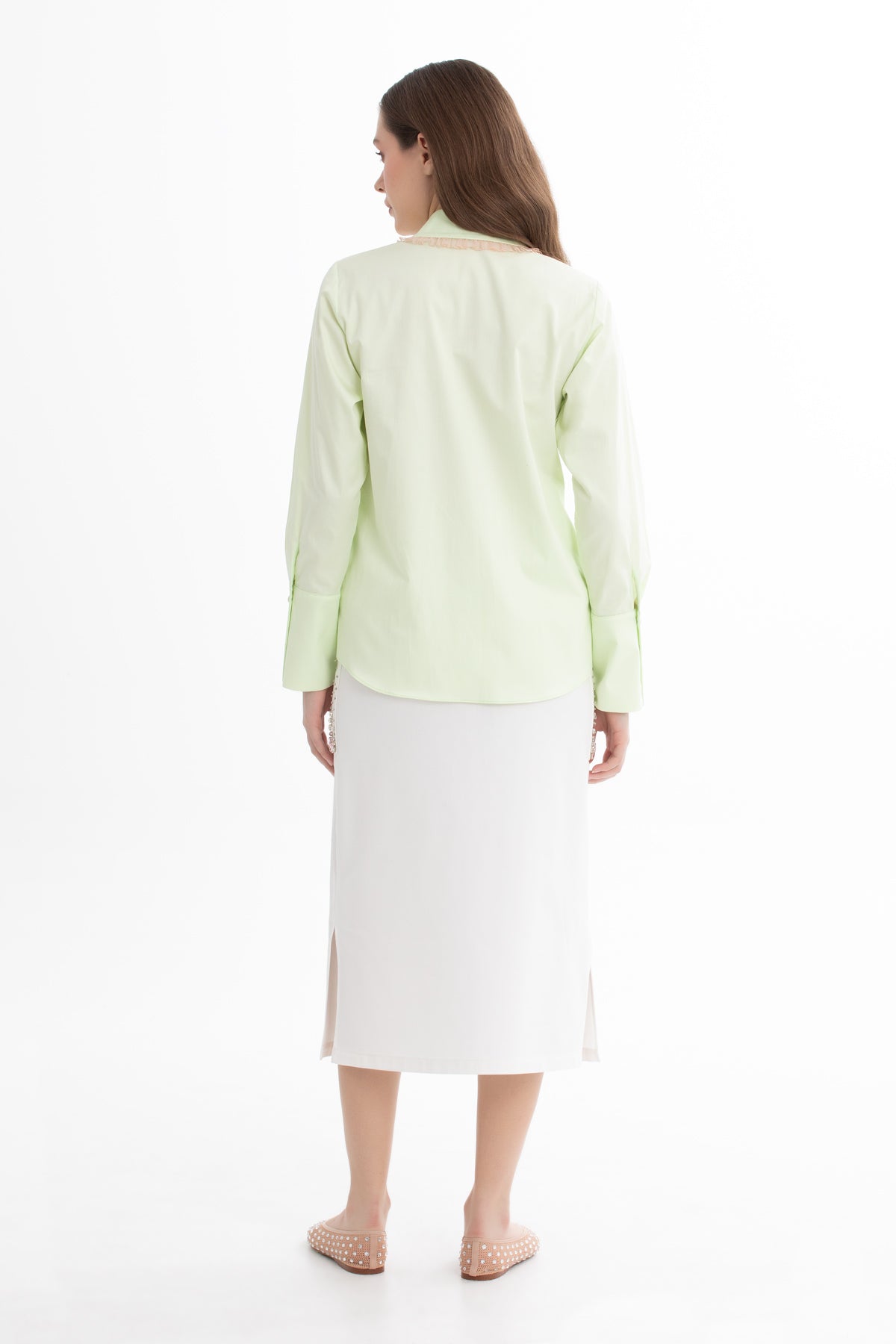 Green Embroidered Shirt