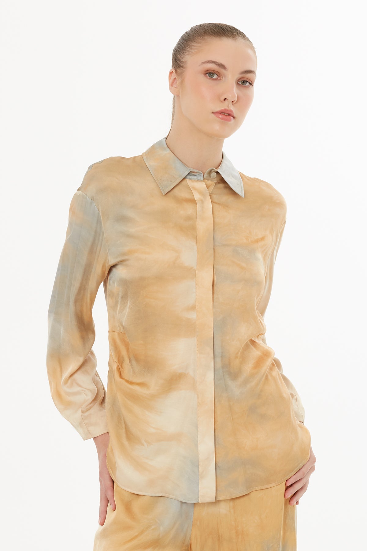 Dropped-Shoulder Printed Shirt