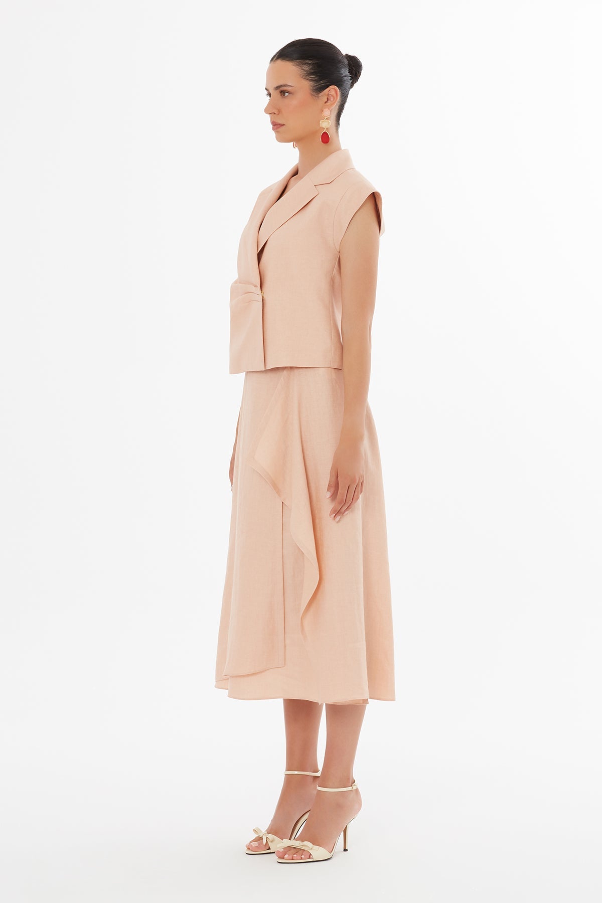 Pink Shoulder Padded Blazer