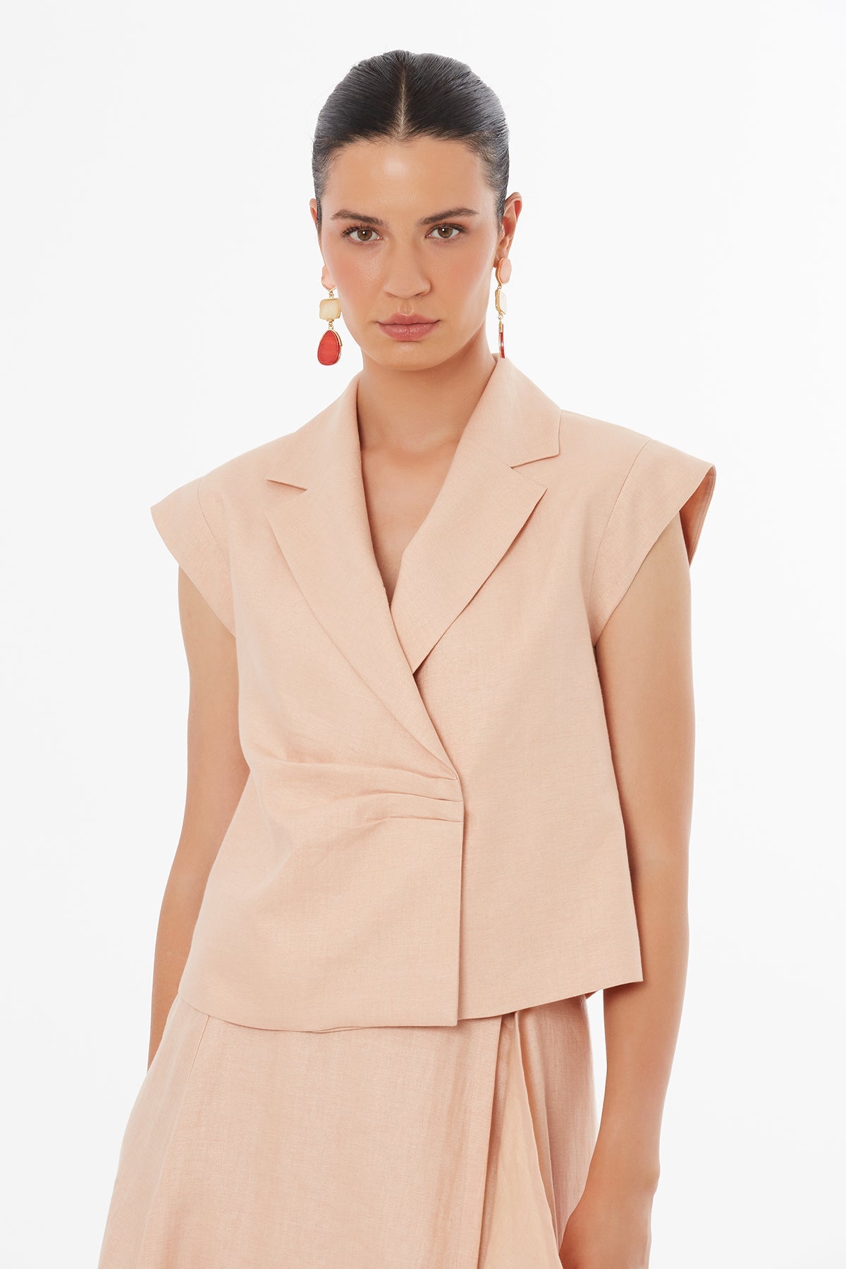 Pink Shoulder Padded Blazer
