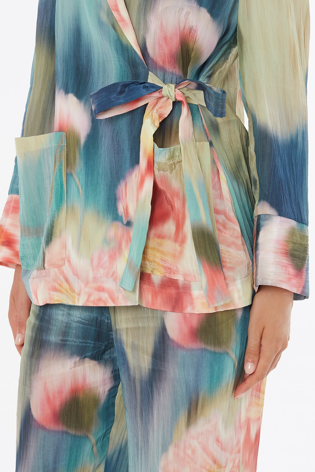 Tie Detail Utility Jacket