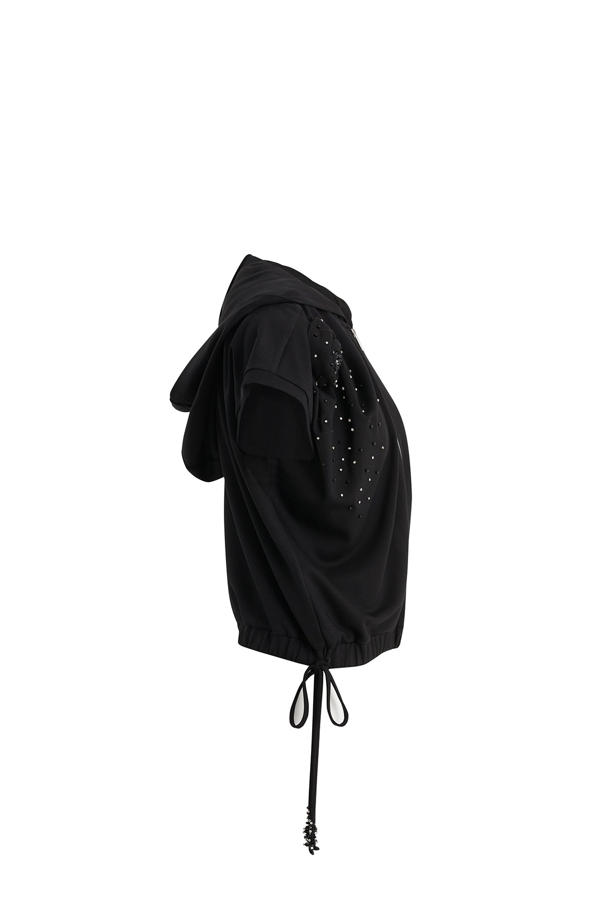 Black Rose Embroidered Sweatshirt