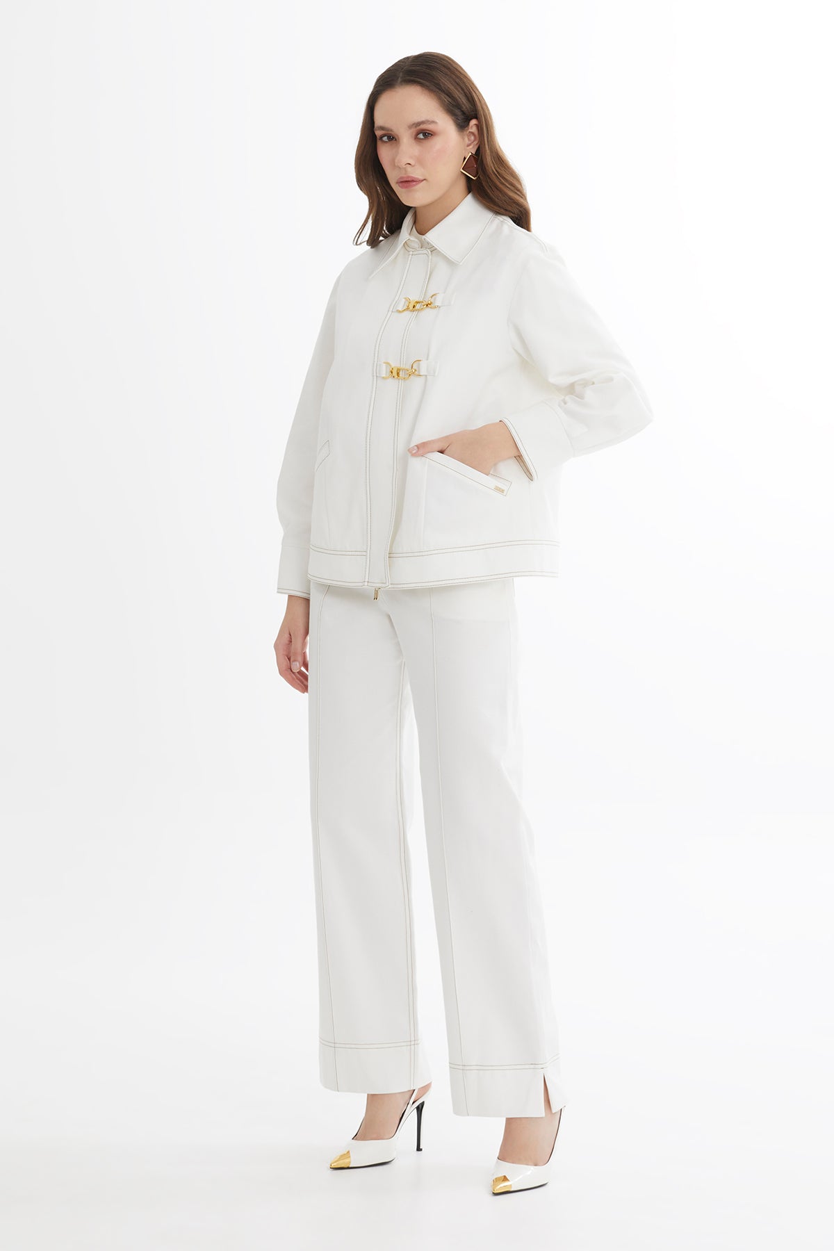 Ecru Gold Accessory Jacket