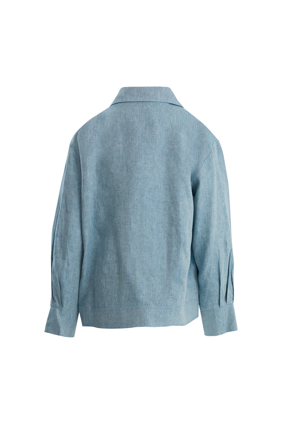 Blue Gold Accessory Linen Jacket