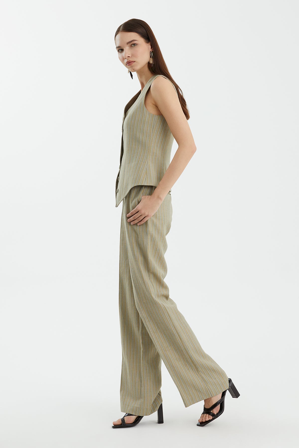 Yellow Buttoned Vest