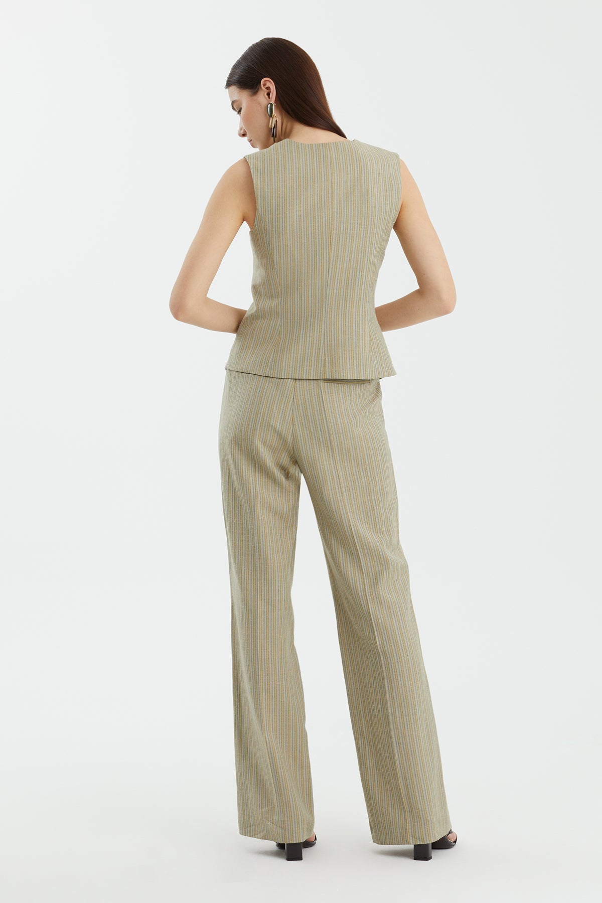 Yellow Buttoned Vest