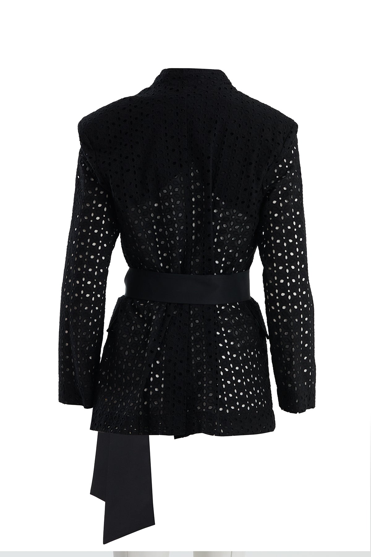 Black Removable Belt Jacket