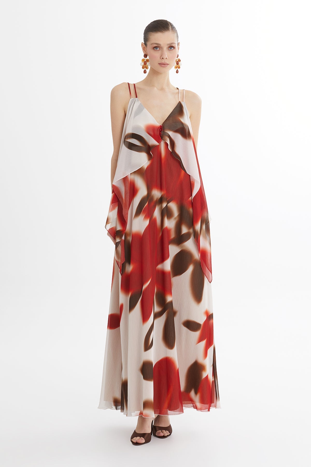 Strappy Beaded Maxi Dress