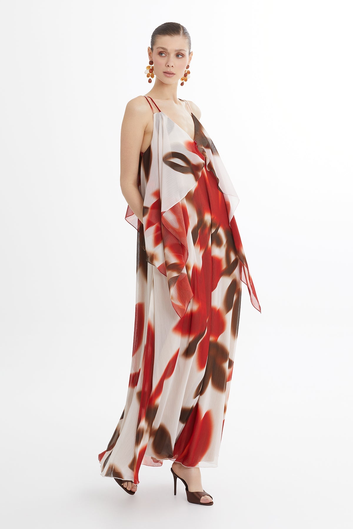 Strappy Beaded Maxi Dress